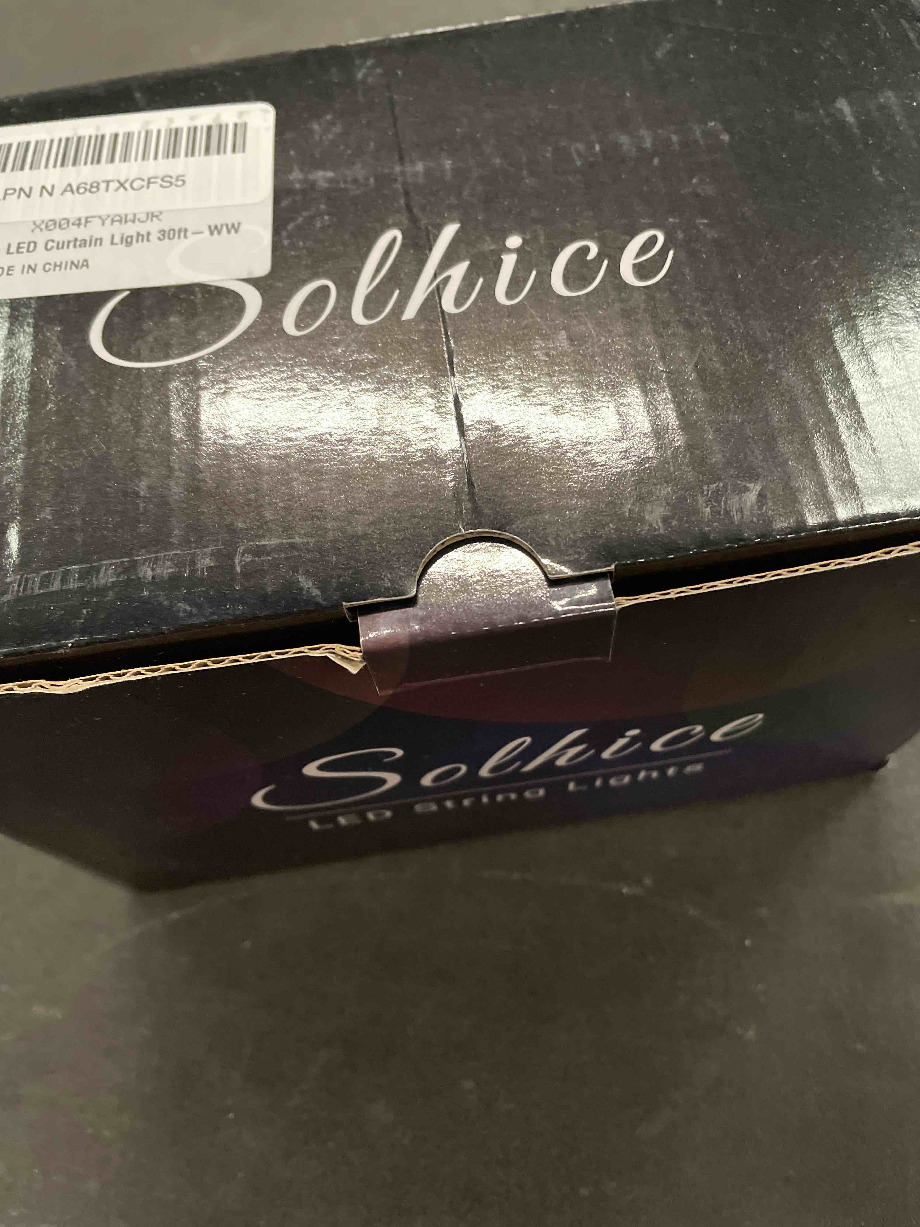 Condition photo showing Good Condition for Solhice LED Curtain Lights Outdoor 30ft x10ft, 720 LED Plug in Hanging String Lights Indoor, Twinkle Light Backdrop for Outside Wedding Bedroom Décor, Warm White (Not Connectable) Warm White 30ft x 10ft