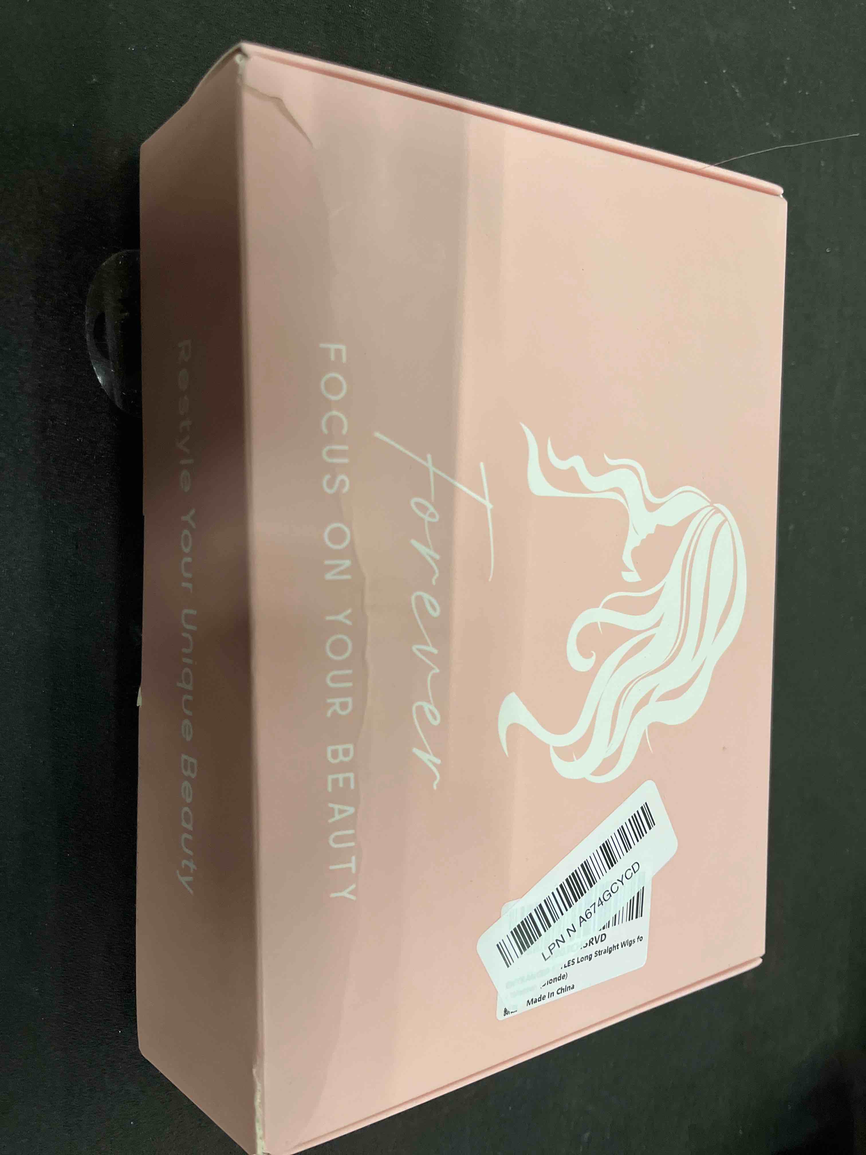 Condition photo showing Good Condition for ENTRANCED STYLES Blonde Wig with Bangs, Long Straight Wigs for Women Natural Hair Wigs Synthetic Blond Wigs for Girls Daily Party Halloween Cosplay Wig 22 Inch