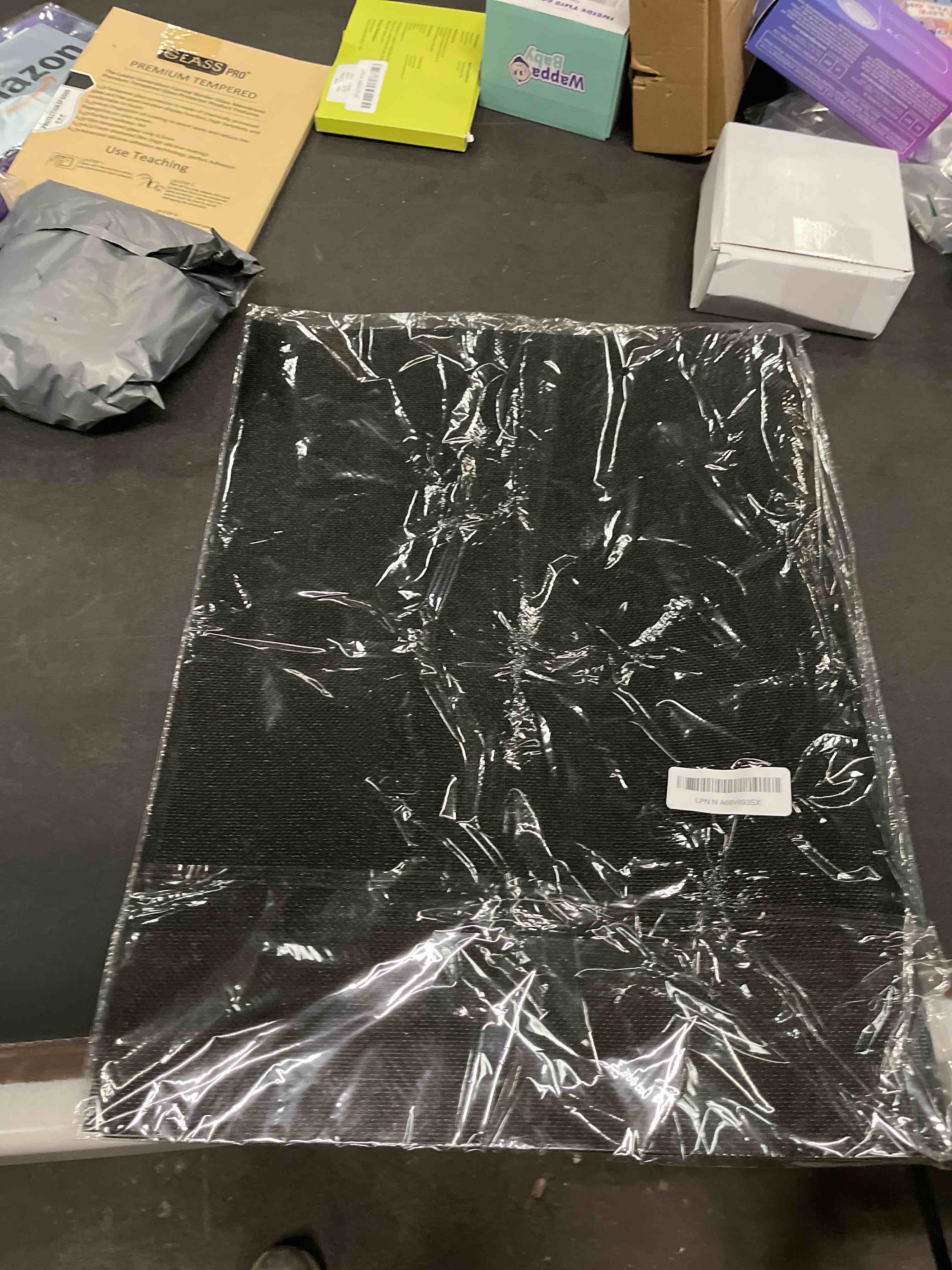 Condition photo showing Good Condition for Heat-Resistant Silicone Induction CooktopMat, Fireproof Stove Top Cover for Electric Stove, 30.7 x20.4 inch Translucent Cooktop Protector, CuttableInduction Cooktop Mat