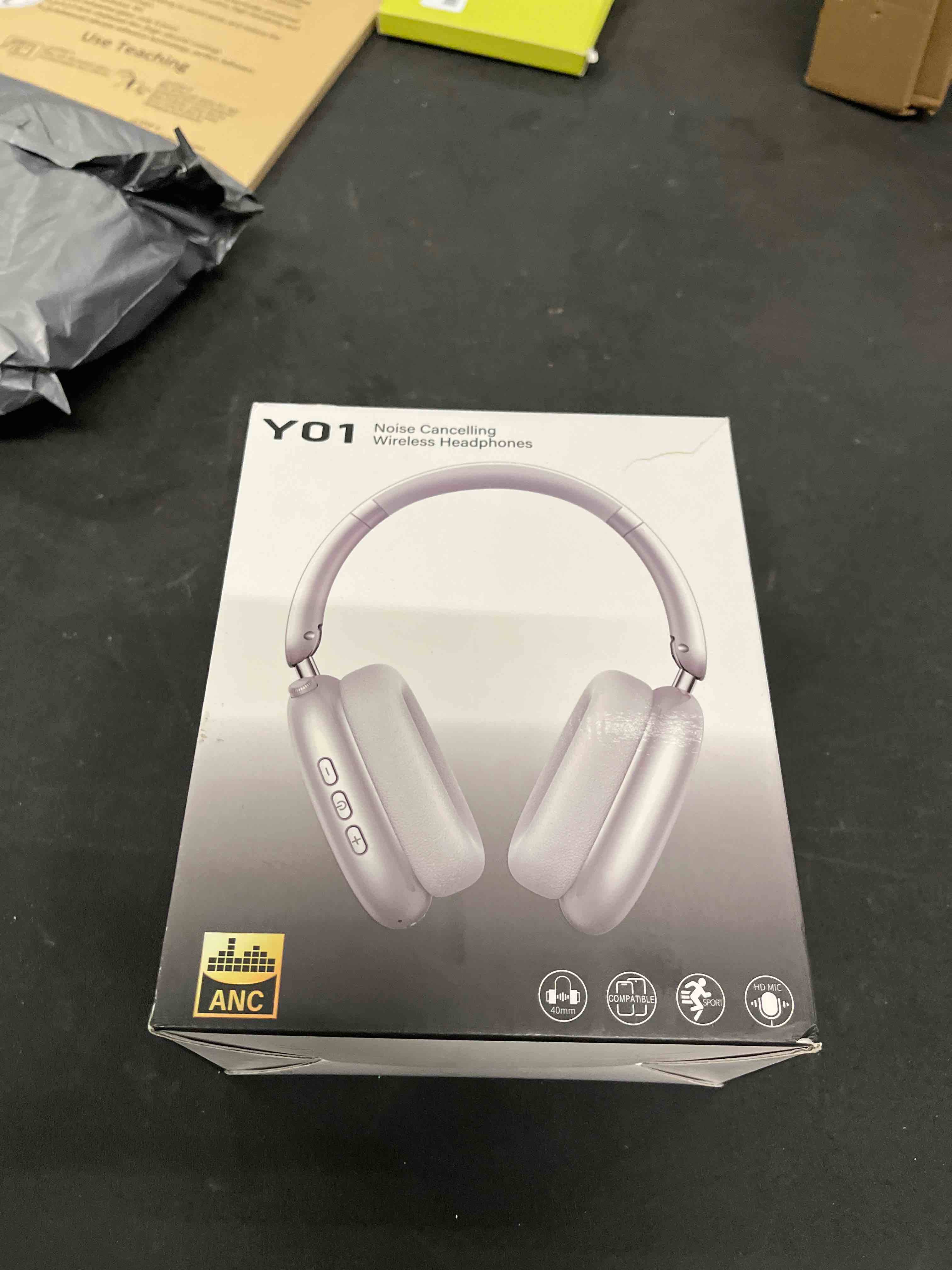Condition photo showing Good Condition for Wentronic Y01 Wireless Noise Canceling Headphones Bluetooth 5.3 Over Ear Headphones with Microphone, Hi-Res Audio, 48H Playtime, Foldable Comfortable Earpads,Compatible with iOS,Android,PC, Silver