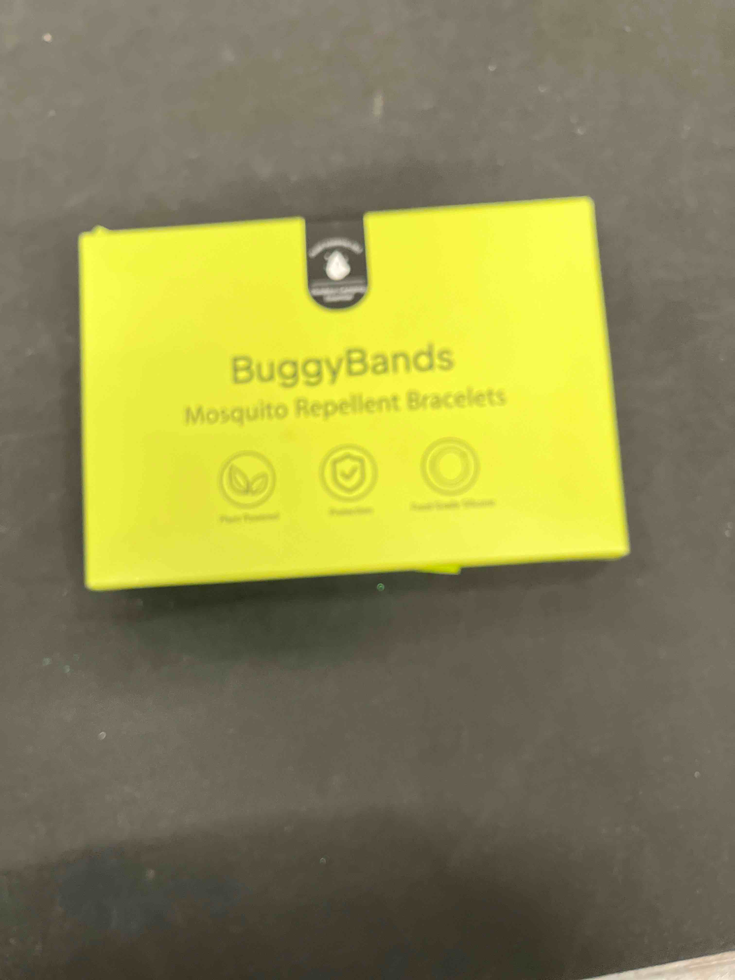 Condition photo showing Good Condition for BuggyBands 2 Pack Mosquito Bracelets - DEET-Free Bug Bracelets for Kids & Adults, Individually Wrapped Adjustable Wristbands, Protection for Outdoor Activities 2 Pack Black