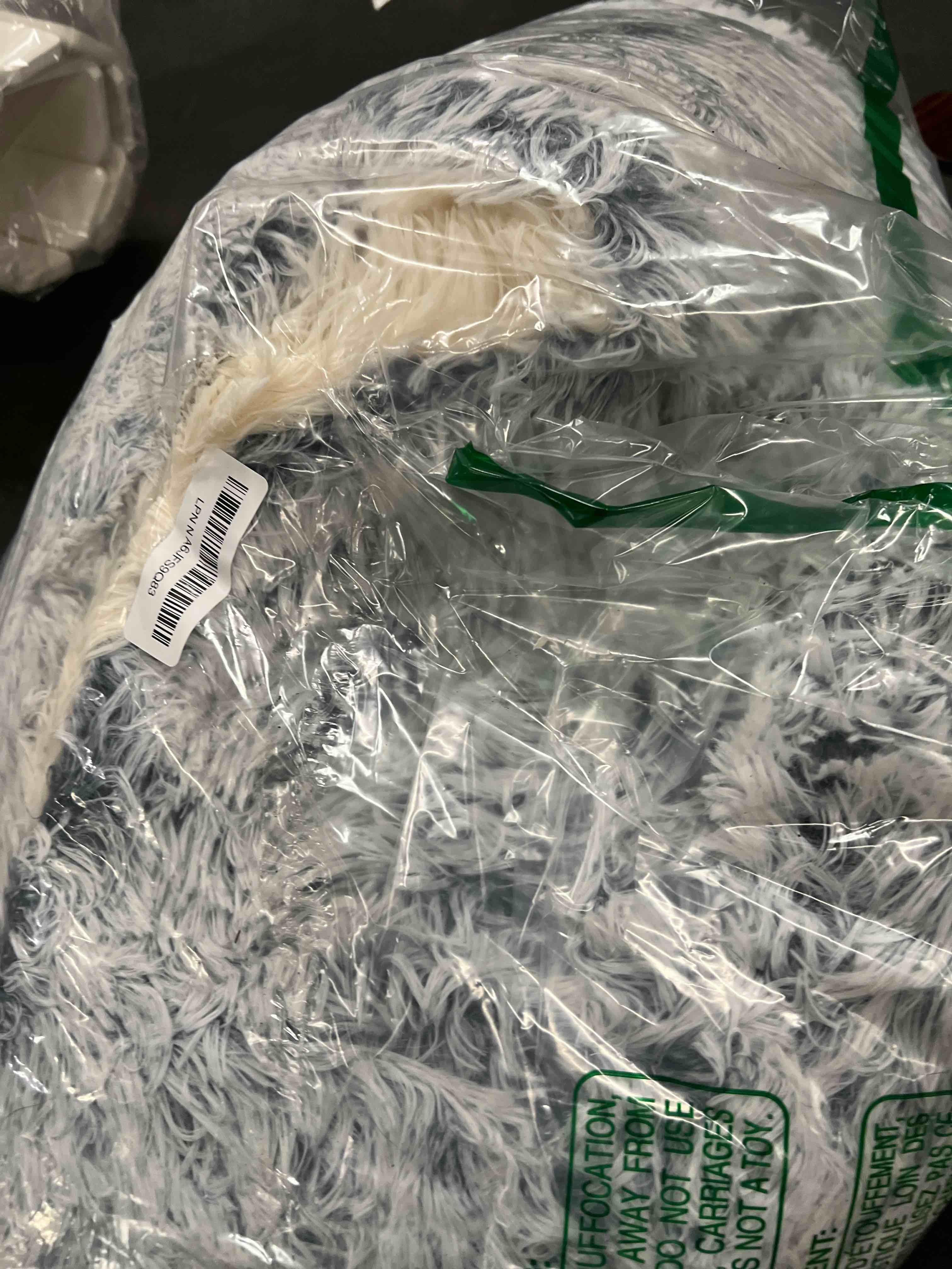 Condition photo showing Good Condition for ShinHye Cat Bed Round Plush Fluffy Hooded Cat Bed Cave, Cozy for Indoor Cats or Small Dog beds, Soothing Pet Beds Doughnut Calm Anti-nxiety Dog Bed - Waterproof Bottom Washable (20×20inch, Grey) 20.0"L x 20.0"W x 6.0"Th grey