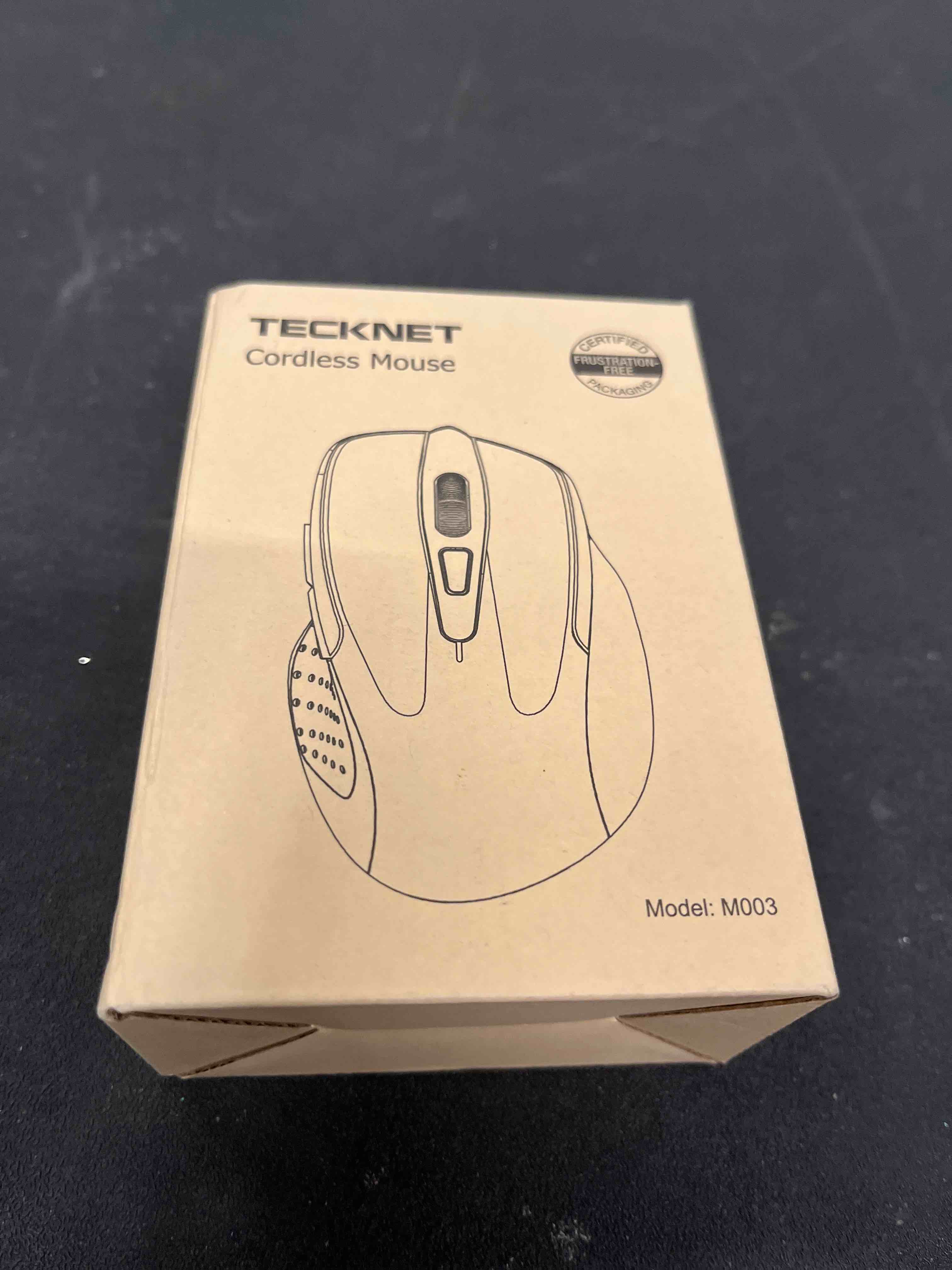 Condition photo showing Good Condition for TECKNET Wireless Mouse, 2.4G Ergonomic Optical Mouse, Computer Mouse for Laptop, PC, Computer, Chromebook, Notebook, 6 Buttons, 24 Months Battery Life, 2600 DPI, 5 Adjustment Levels - Black