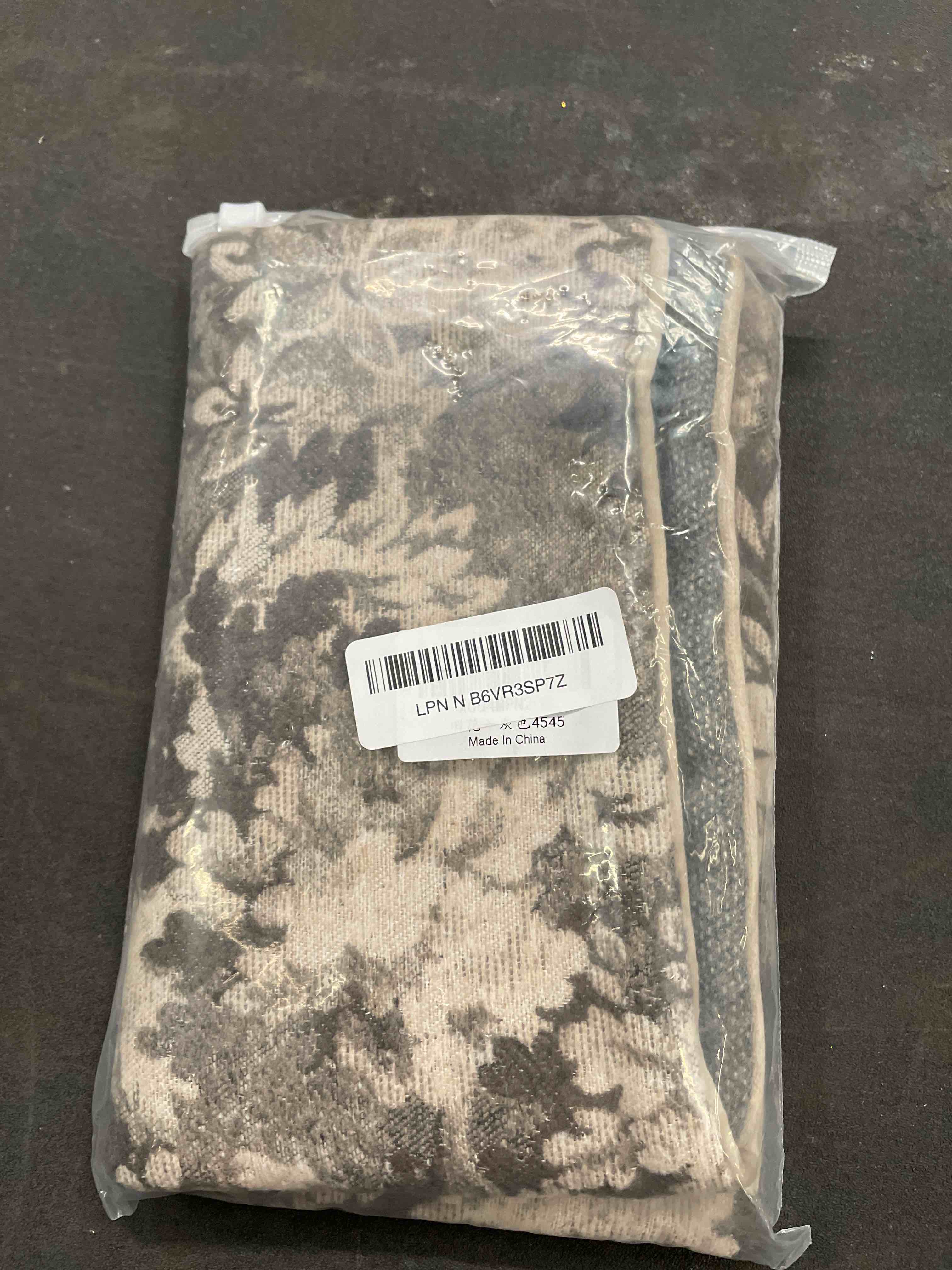 Condition photo showing Good Condition for Yangest Neutral Floral Pillow Cover 18 x18 Inches, Vintage Chenille Square Throw Pillow Cover Soft Decorative Farmhouse Accent Couch Pillow Cover for Living Room Bedroom, Grey Grey 18" x 18" (Pack of 1)