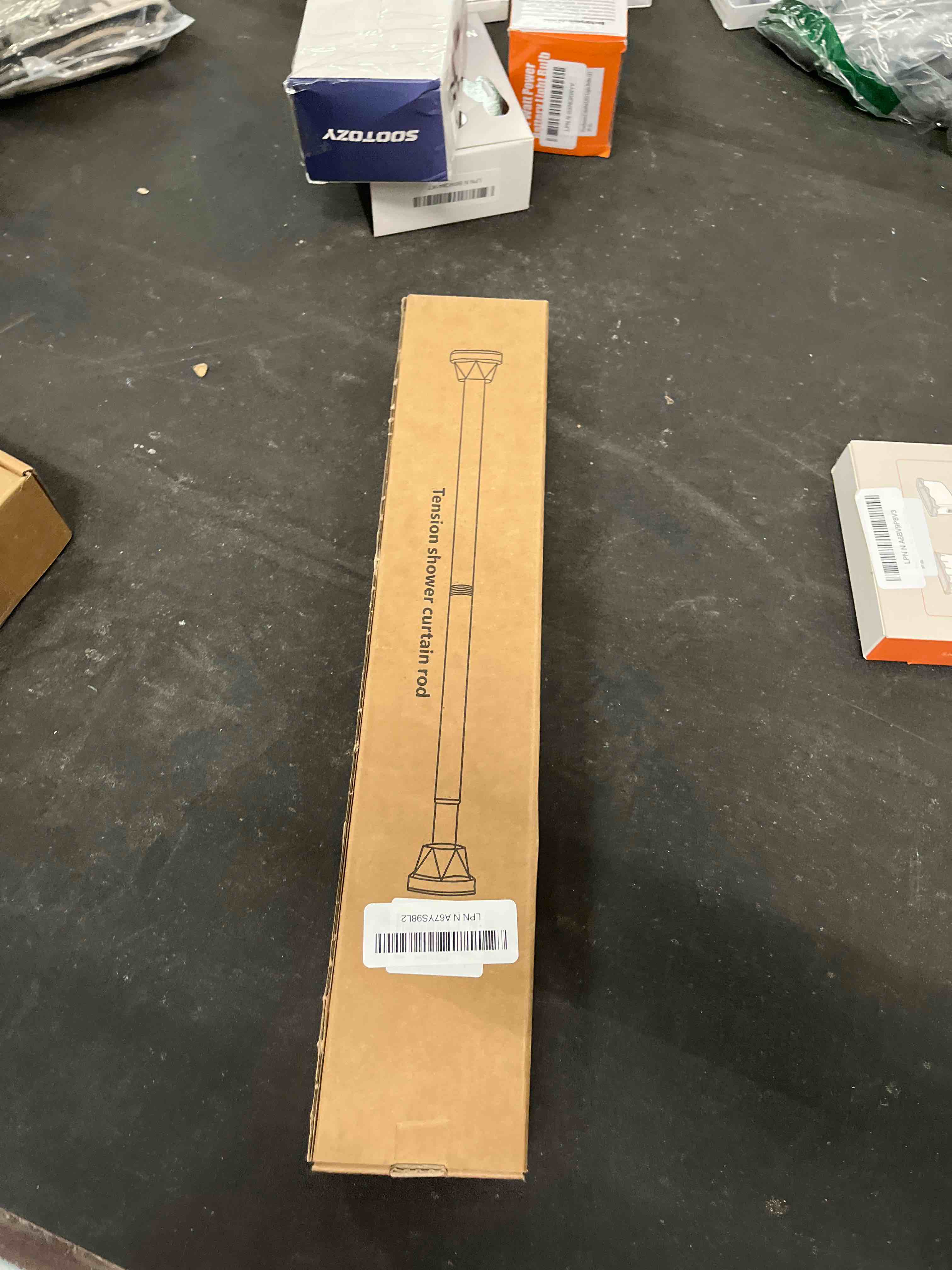 Condition photo showing Good Condition for Ausemku Shower Curtain Rod Tension - 26-76 Inch Never Rust Non-Slip Spring Tension Curtain Rod No Drilling Stainless Steel Curtain Rod Use Bathroom Kitchen?Silver? Silver 26-76 IN