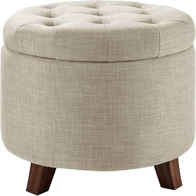 round storage ottoman