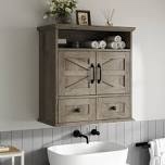 Condition photo showing Good Condition for Bathroom Wall Cabinet, Farmhouse 23.6" Wide Medicine Cabinet With Drawer