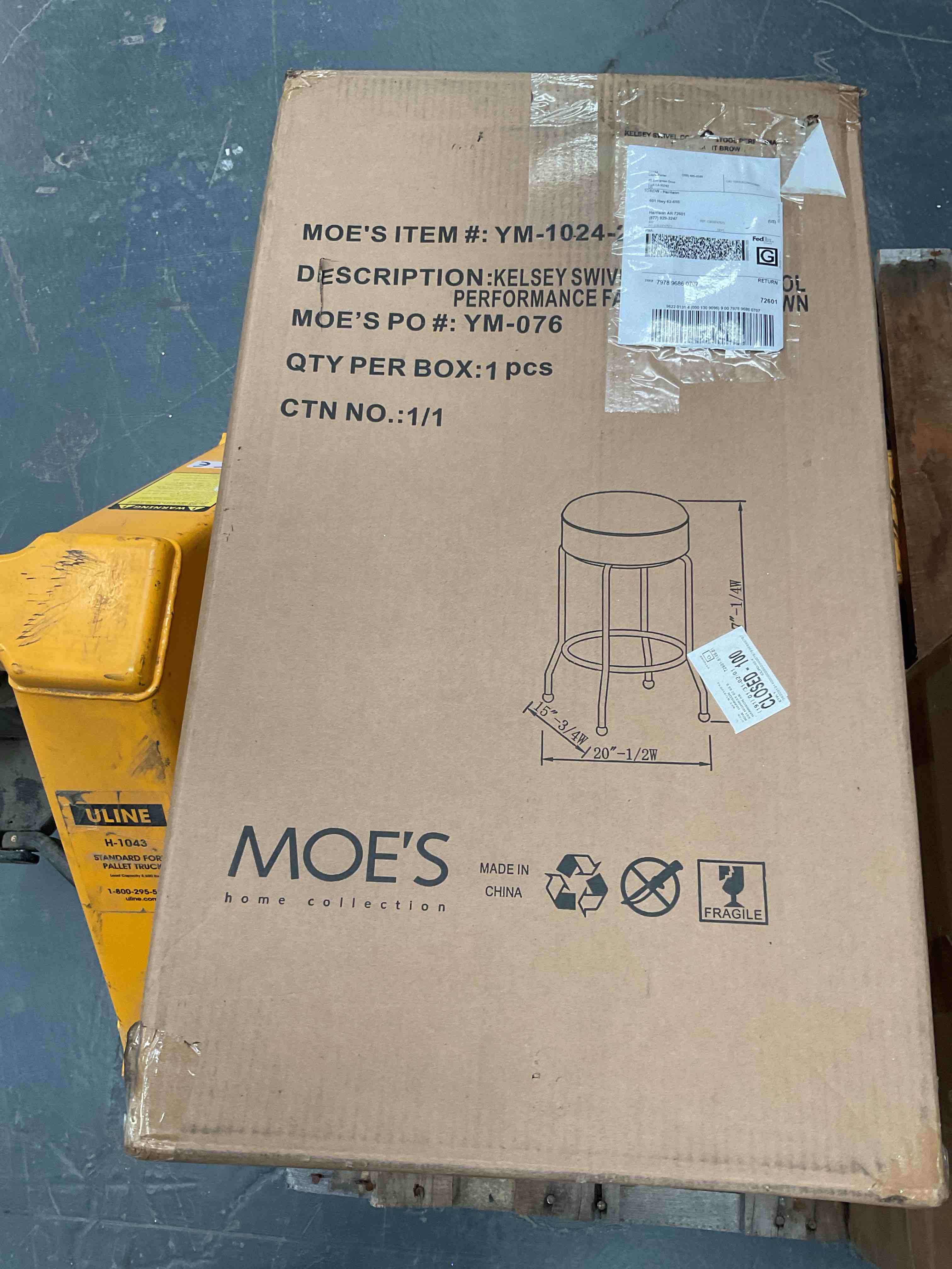 Condition photo showing Good Condition for Kelsey swivel counter stool