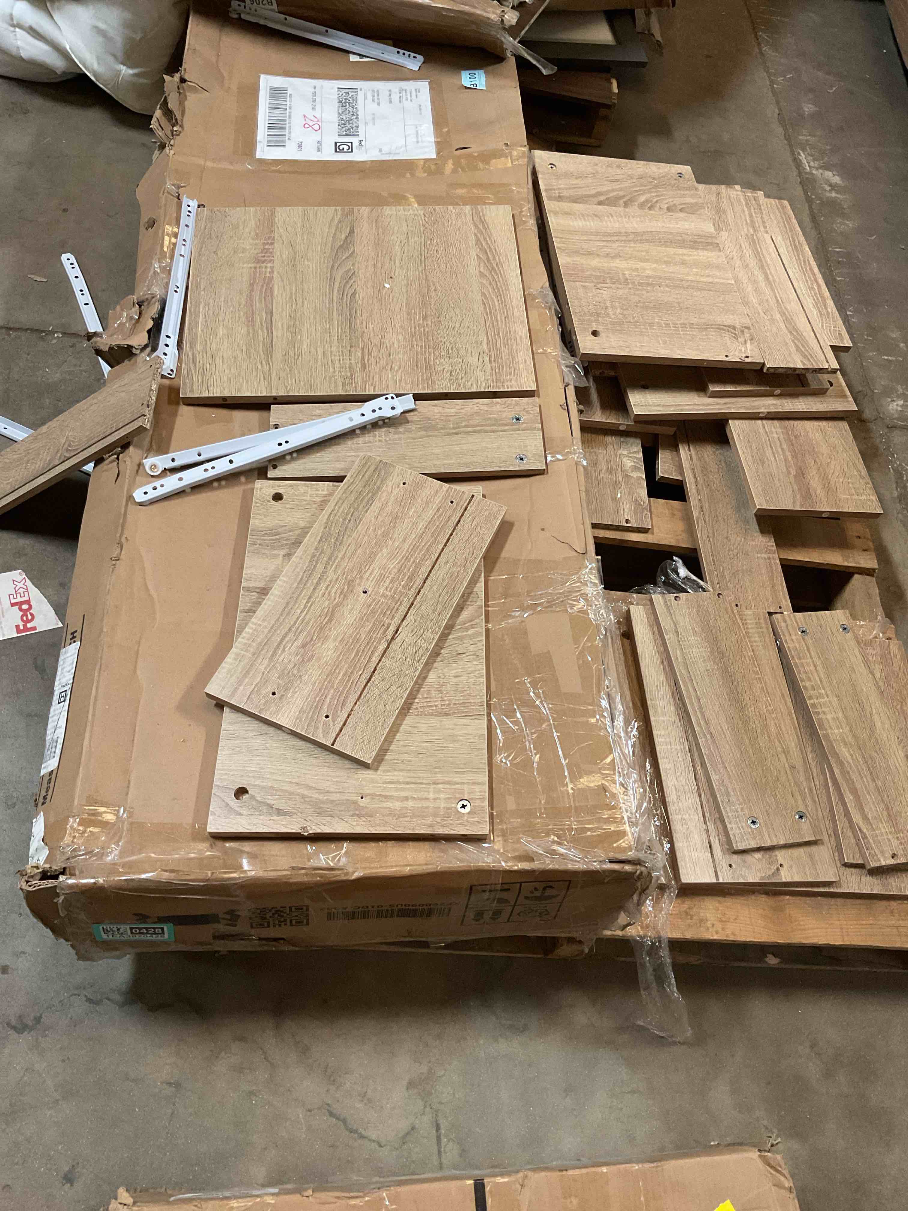 Condition photo showing Good Condition for Ascan 118.1” Wide 8-Door Armoire With 12 Drawers