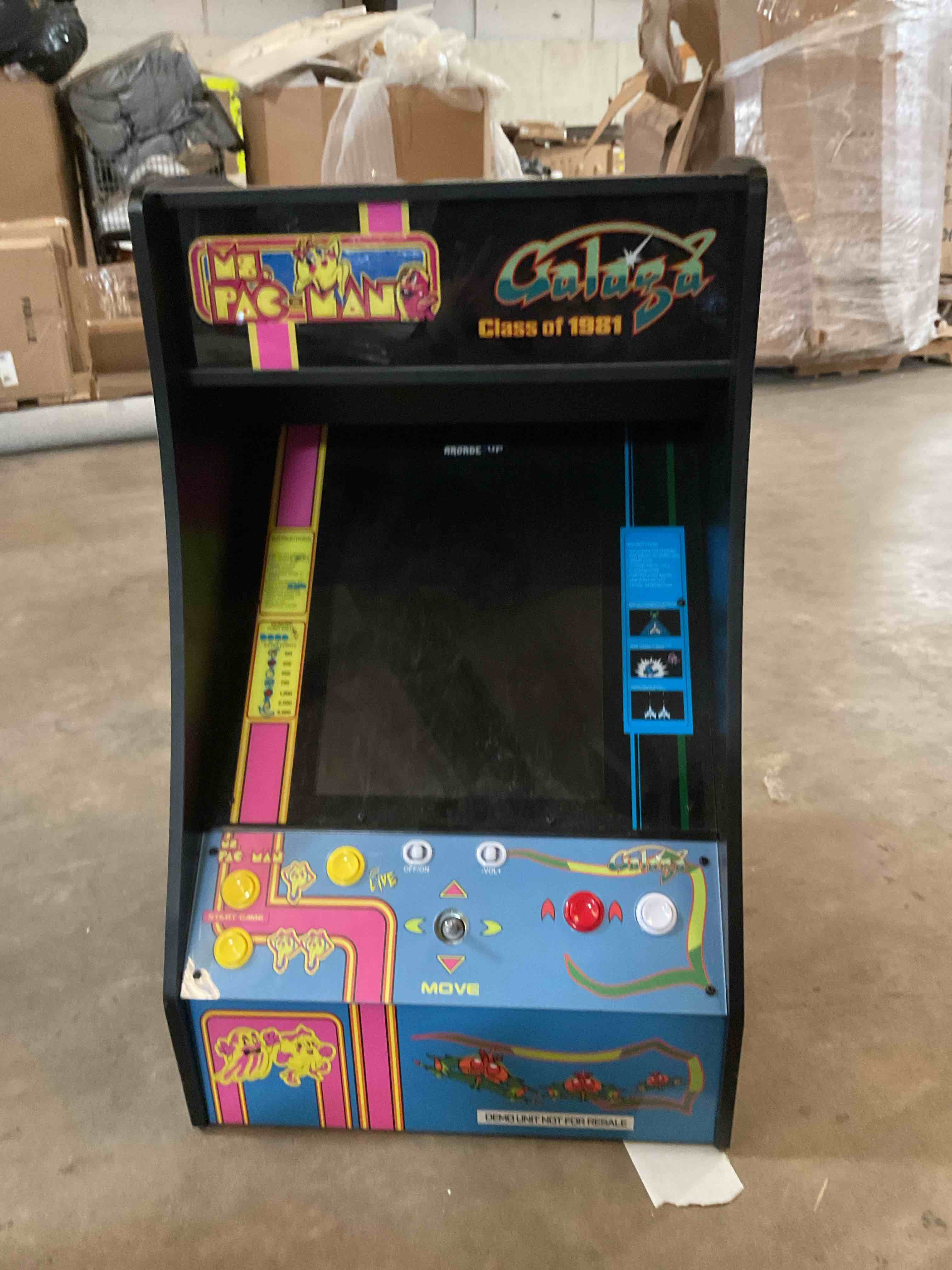Condition photo showing Good Condition for (NO POWER CORD) Ms. Pac-Man + Galaga Mini Arcade Machine 