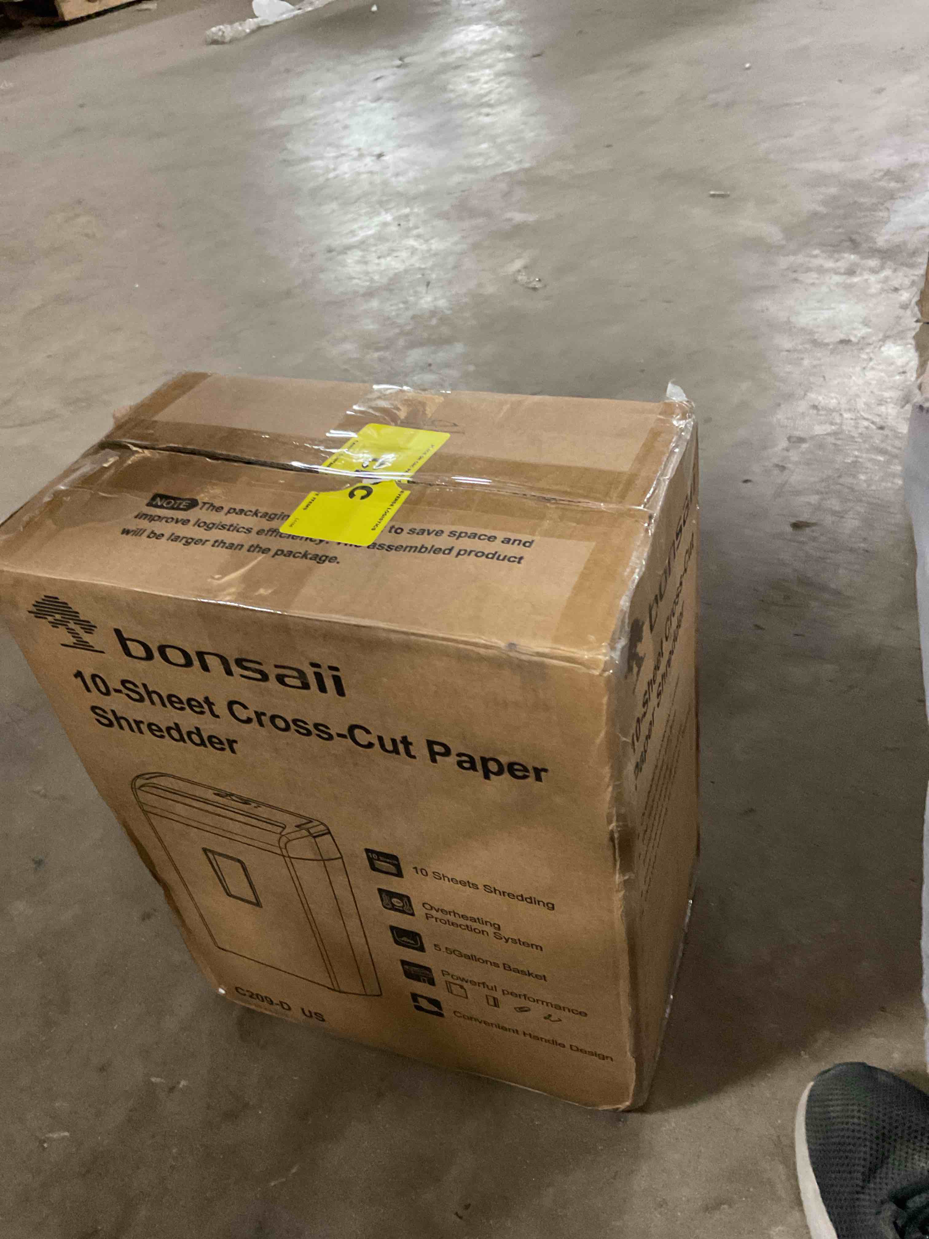 Condition photo showing Good Condition for Bonsaii 10-Sheet Cross Cut Paper Shredder