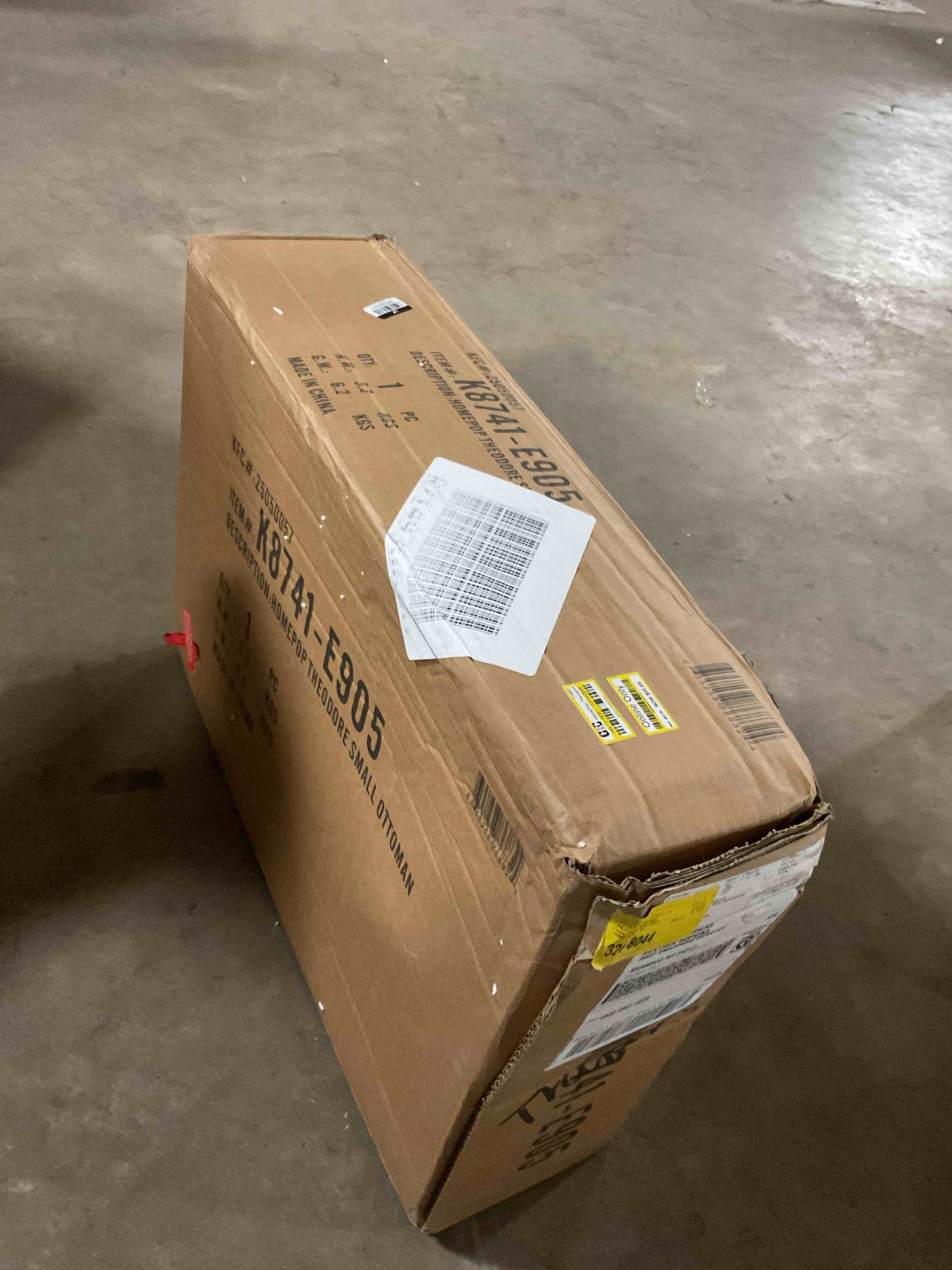 Condition photo showing Good Condition for Homepop Theodore Small Ottoman