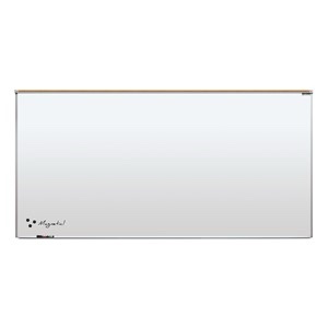 Porcelain Steel Magnetic Dry Erase Board w/ Aluminum Frame & Map Rail (8’W x 4’H)