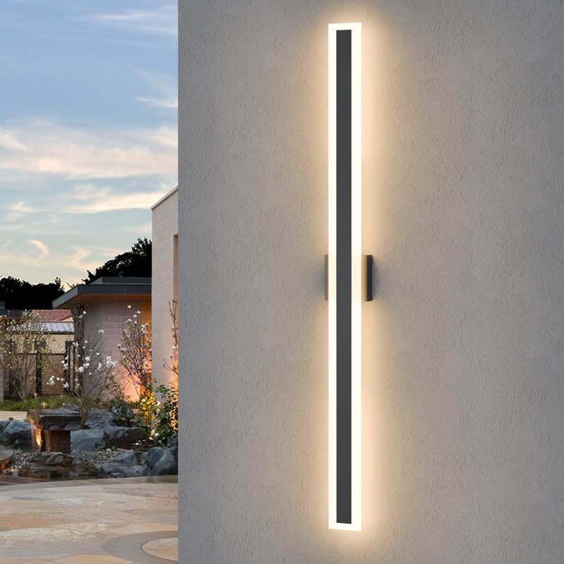 eljan new upgrade iron outdoor led wall light with back plate