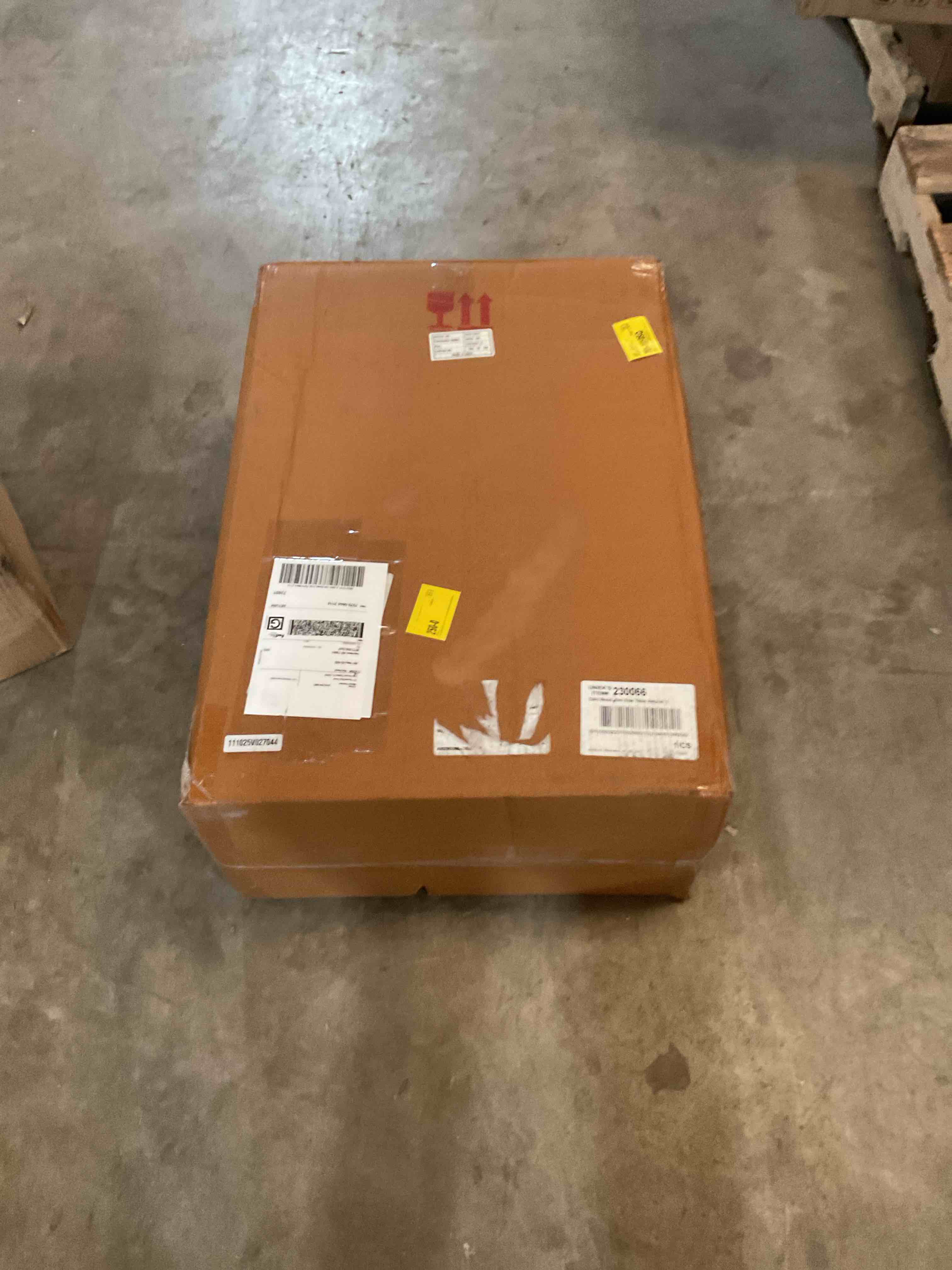 Condition photo showing Good Condition for Dahl Slatted Mango Wood Slim Side Table for Use as Narrow Bedroom Nightstand