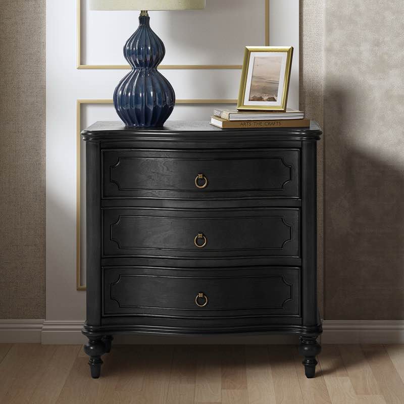 Elfine 28\u0027\u0027 W Traditional Curves End Table with Charging Station and Solid Wood Legs and Metal Knob