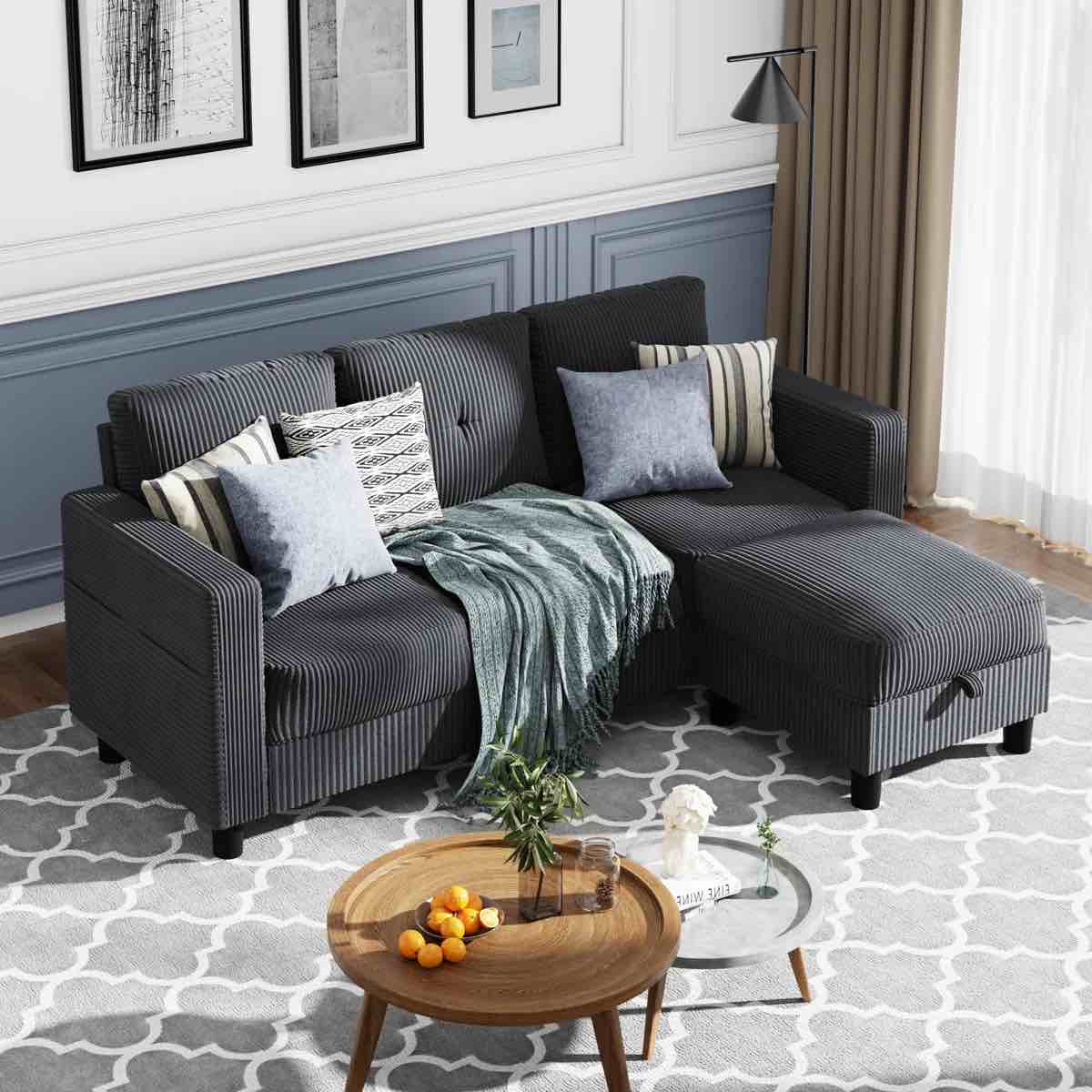 degnan 76.4\u0027\u0027 upholstered sofa chaise