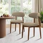 Maylon Upholstered Solid Wood Side Chair Dining Chairs