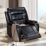 faux air leather recliner chair of box2