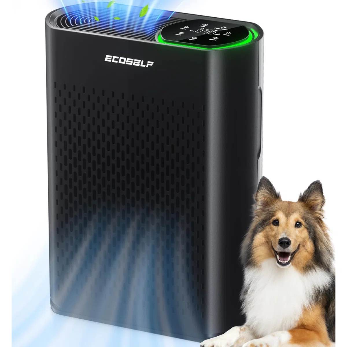 powerful air purifiers for home large room up to 1400 ft² with air quality monitor 20db sleep mode, air purifier for bedroom office living room for pets, dust smoke poiien dander smell
