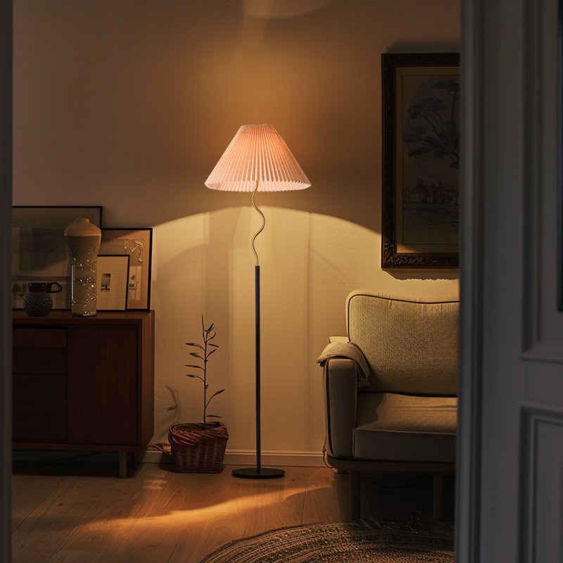 theeran 60.6'' powder coated novelty floor lamp