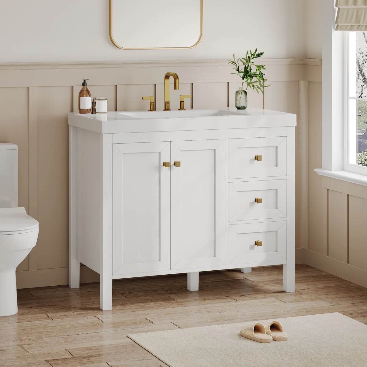 complete Balconera 42'' Single Bathroom Vanity With Sink Set