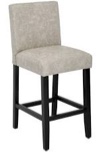 Upholstered Bar & Counter Stool With Solid Wood Frame
