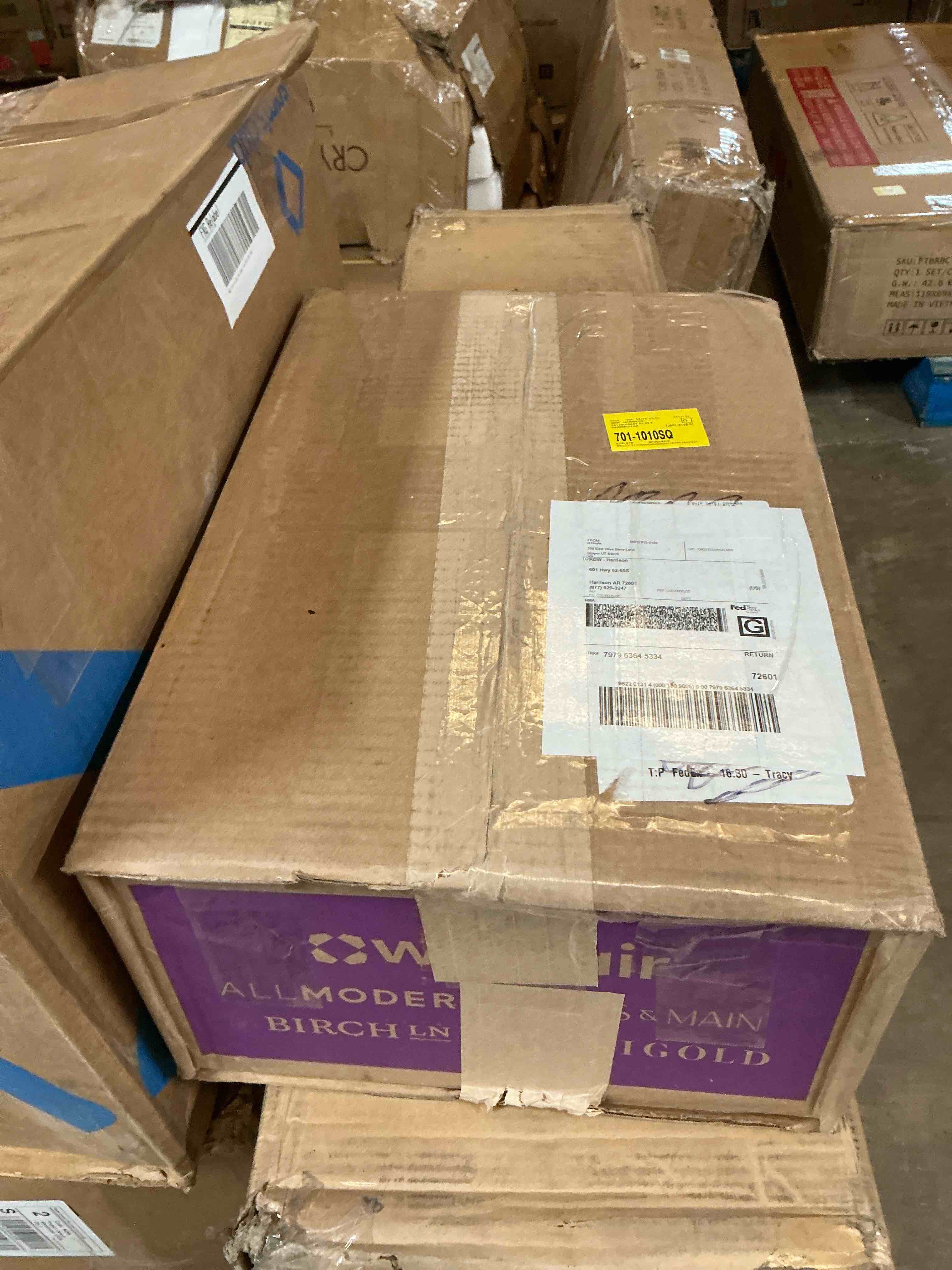 Condition photo showing As Is for 71" dimmable tree floor lamp with 3 bulbs included