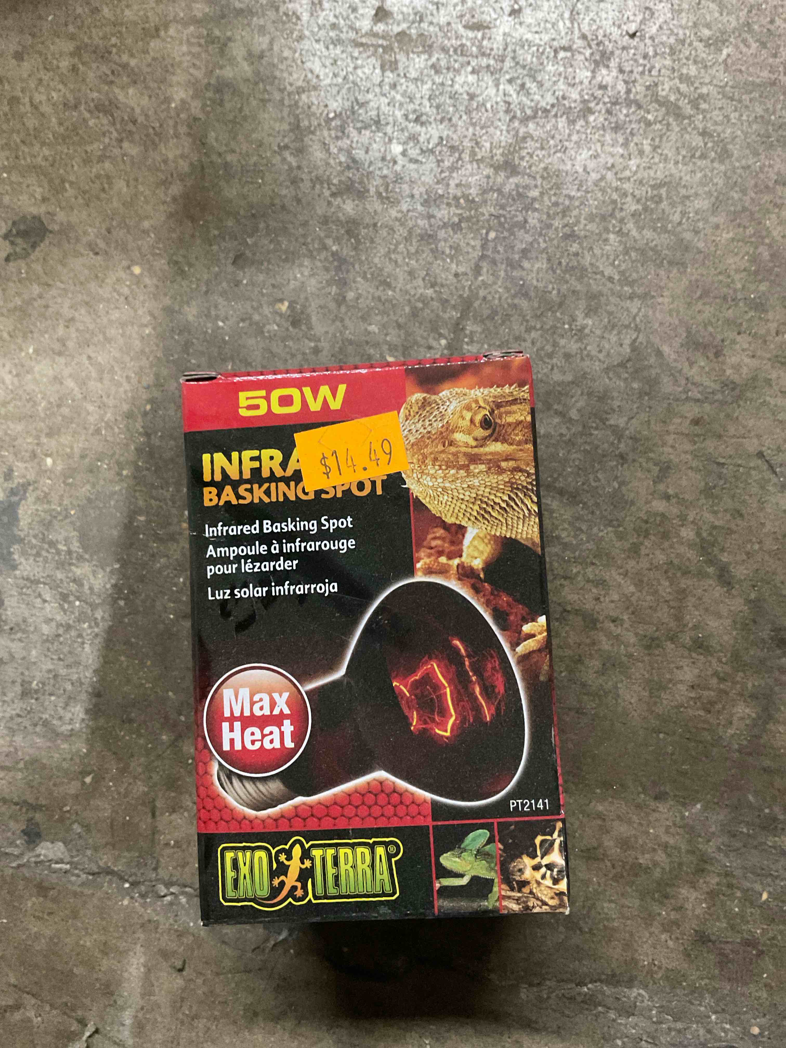exoterra 50w infrared basking bulb