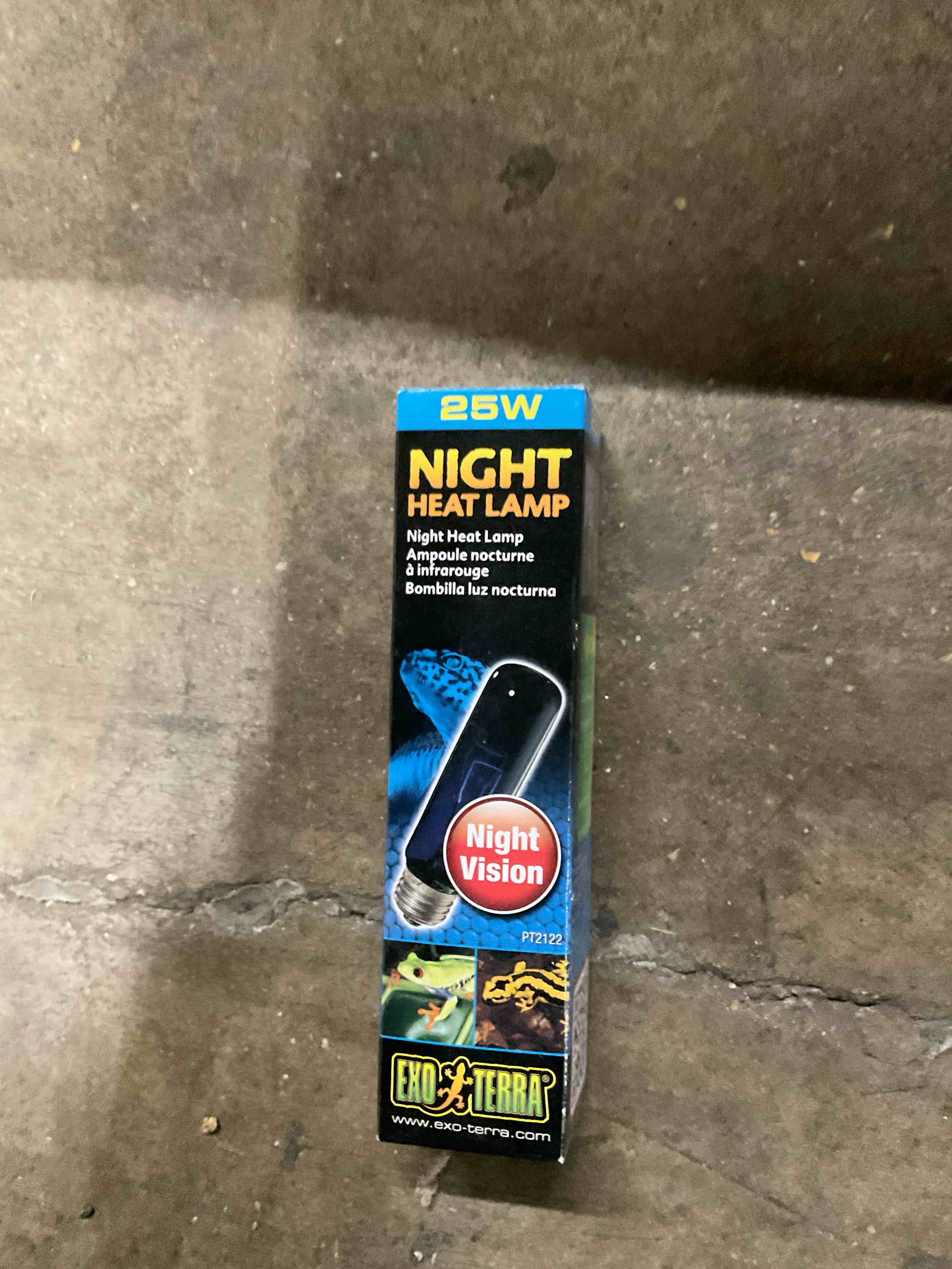 exoterra 25w night heat bulb