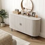 55'' sideboard storage cabinet with doors and shelves - credenza storage cabinet for office, bedroom storage cabinet, hallway storage cabinet, console storage cabinet