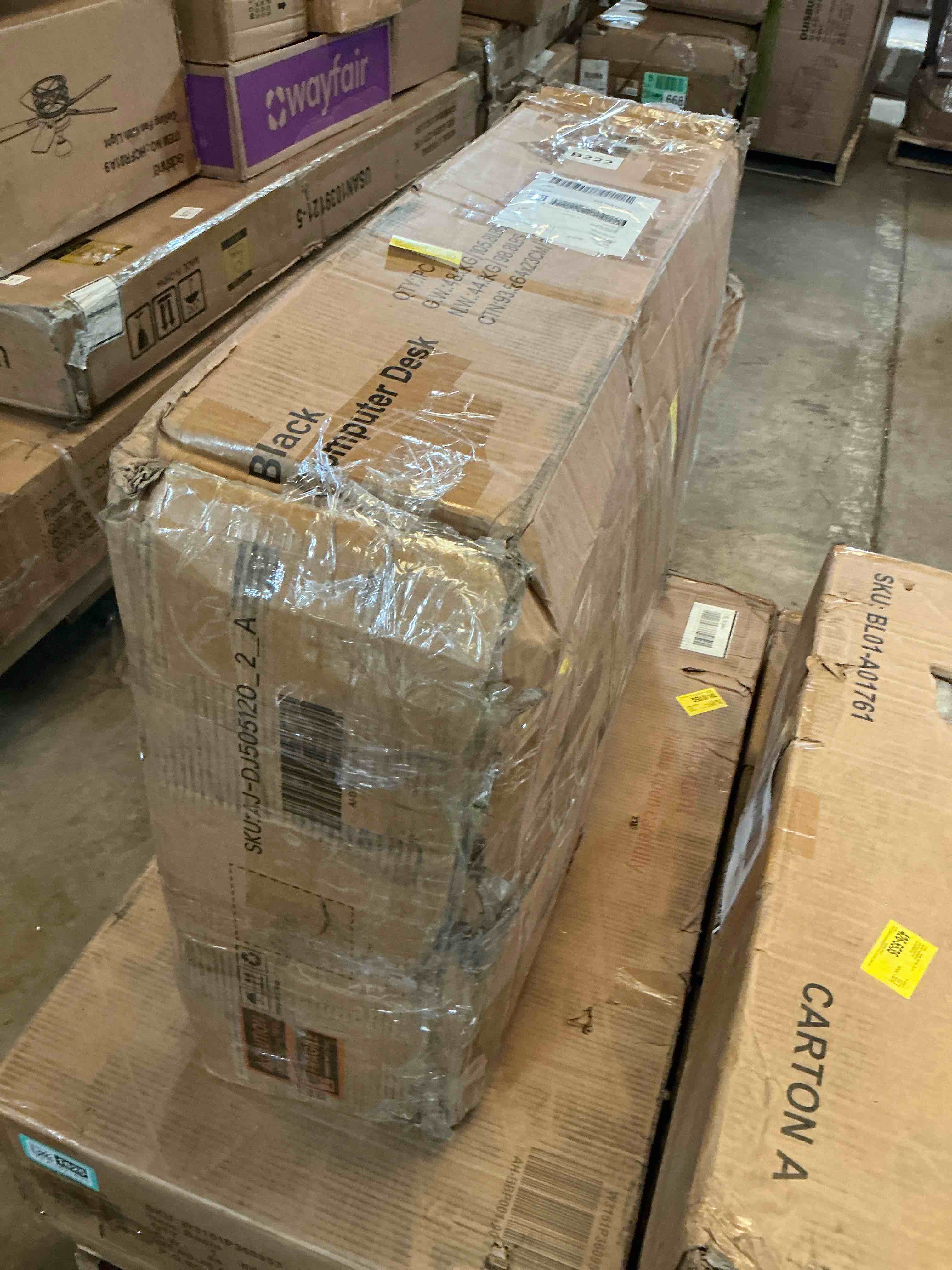 Condition photo showing Good Condition for (box one only) brandace twin size wood platform bed with drawers and shelves