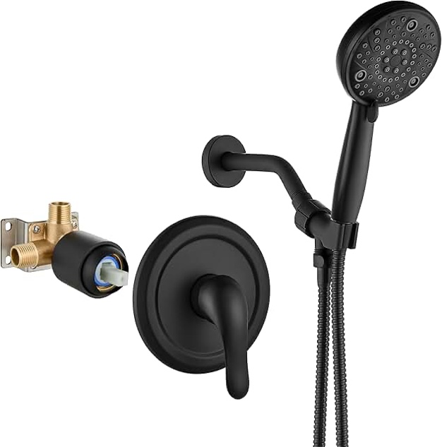 complete shower system with rough in-valve