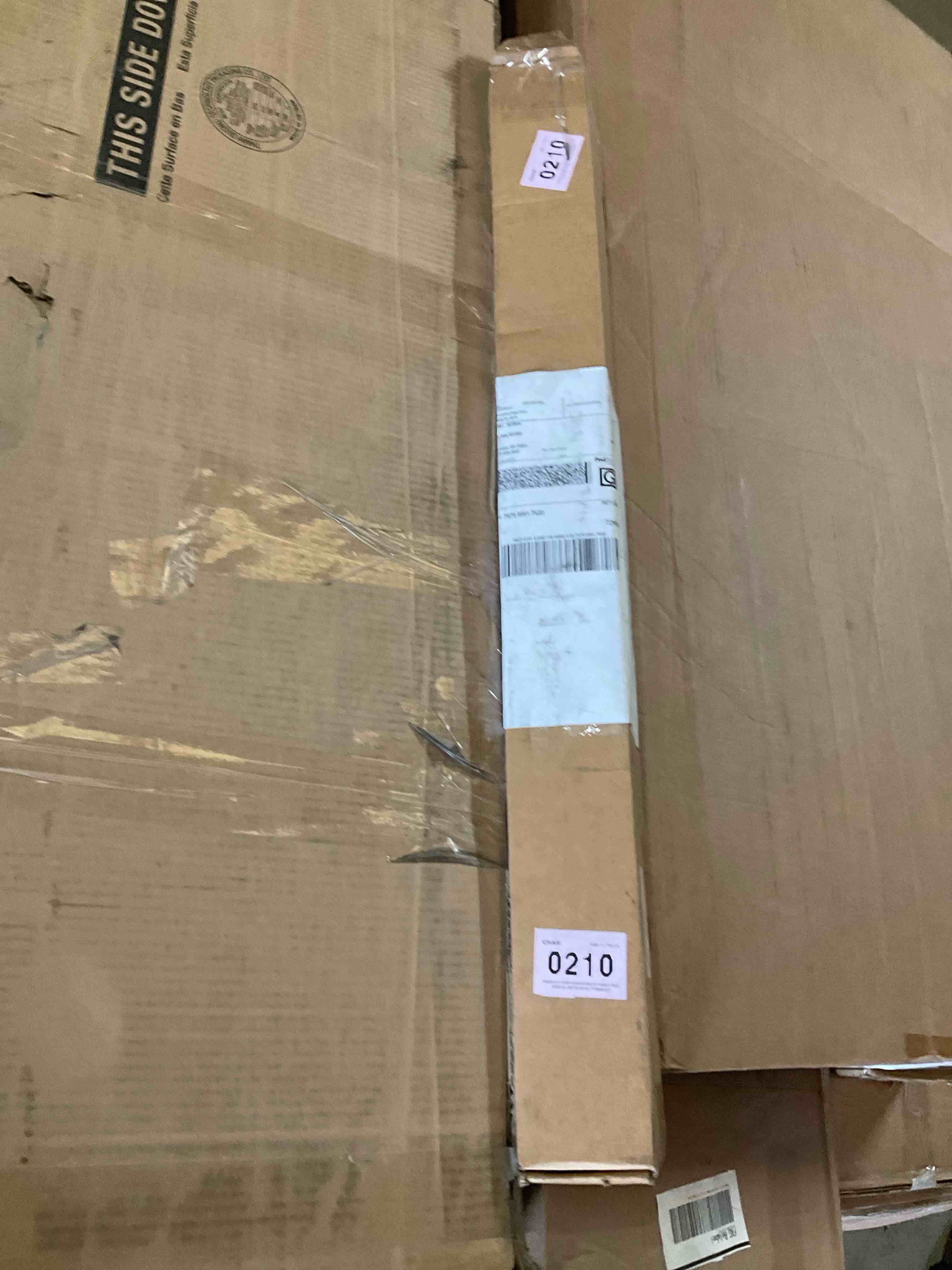 Condition photo showing Good Condition for upper vobster 1 inch adjustable industrial blackout curtain rod indoor/outdoor ceiling or wall mount