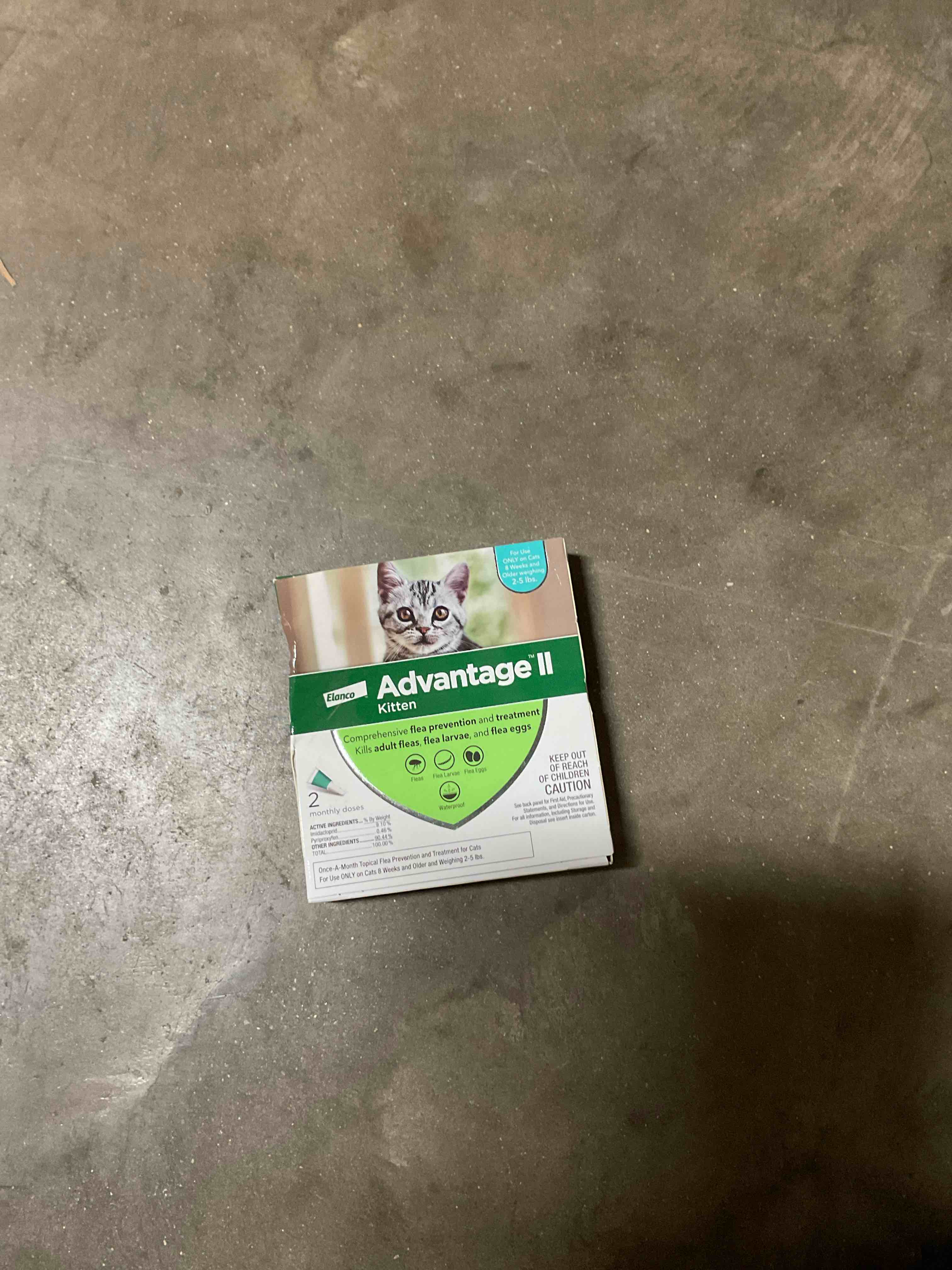 Condition photo showing Good Condition for advantage ii kitten topical flea prevention and treatment