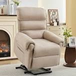 power lift recliners , small recliner for small space, electric recliner chair for elderly with side pockets