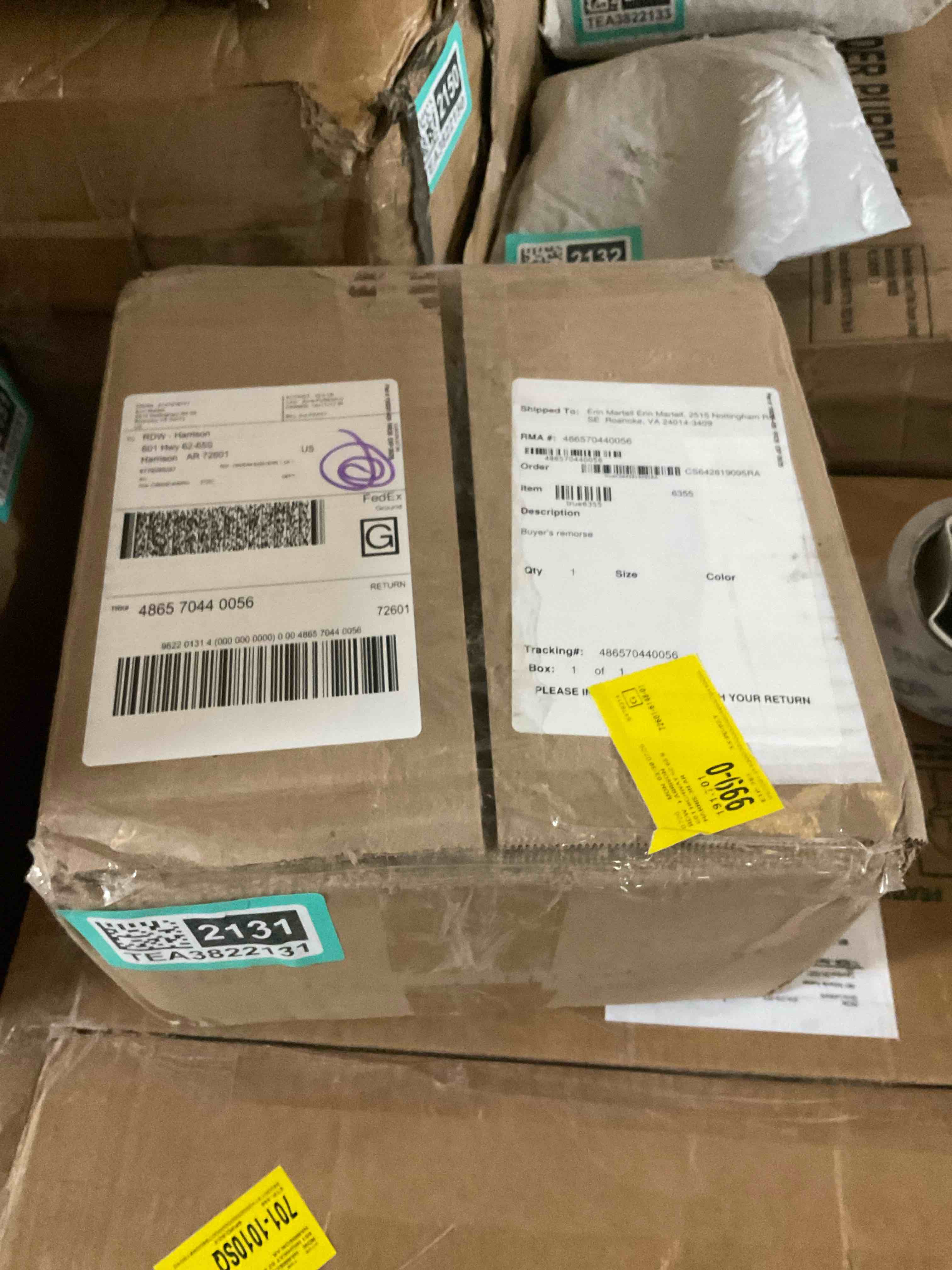 Condition photo showing Good Condition for sonder 60" iron tripod floor lamp with linen drum shade, gold