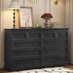 Double Dresser With 10 Storage Drawers