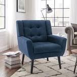 bolanle tufted upholstered wide back armchair