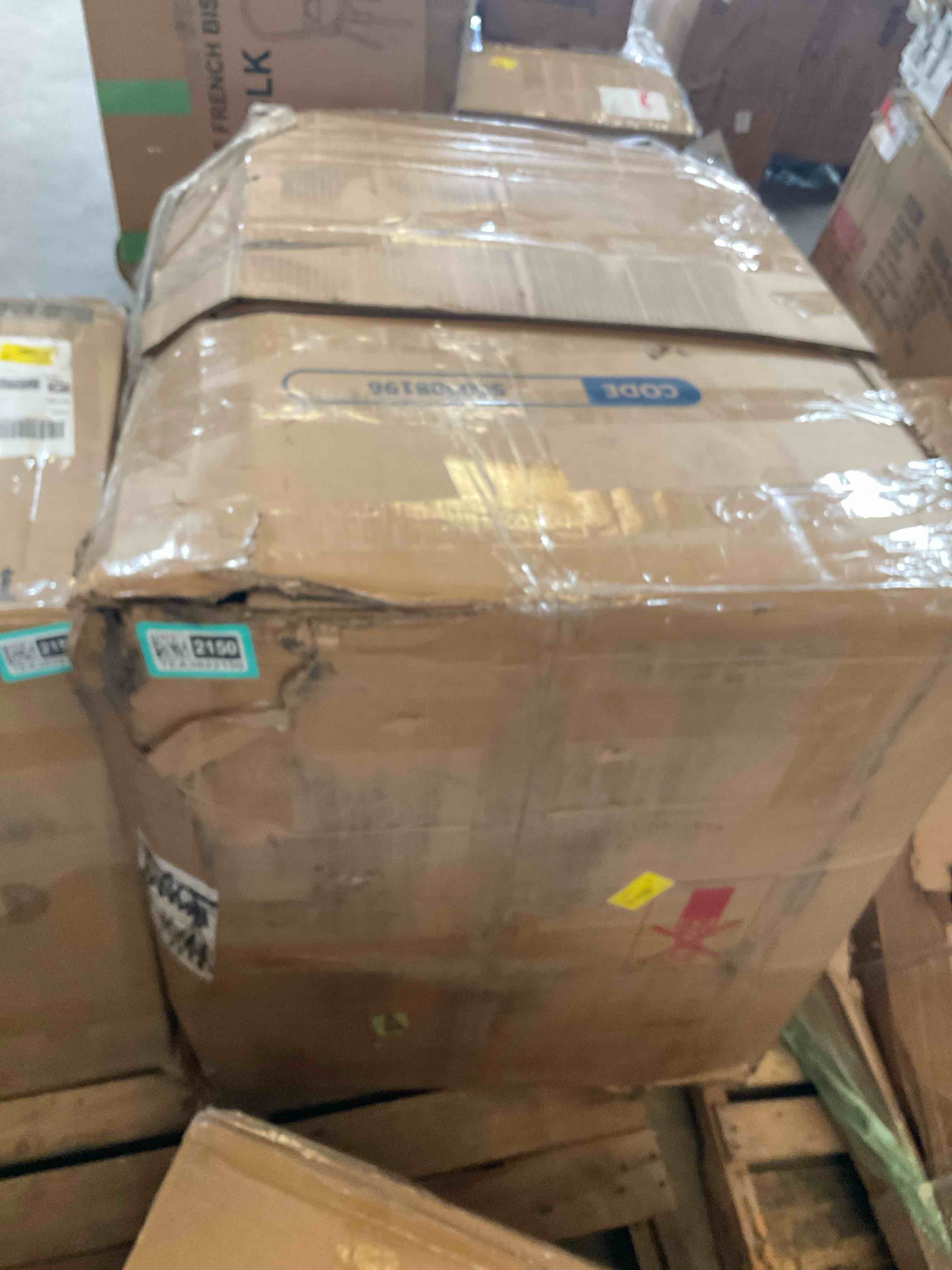 Condition photo showing As Is for 36.2'' top leather power reclining home theater chair with led cupholders storage