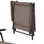 patio chaise lounge chair, portable outdoor folding recliner with reclining back, breathable mesh seat for beach, poolside, yard