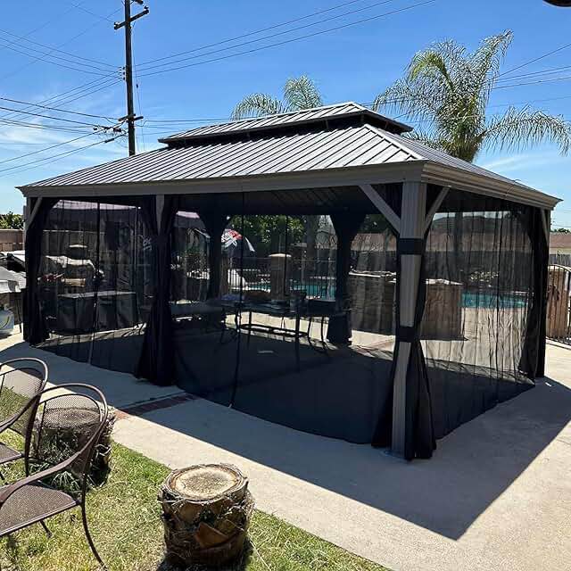 12x20 ft incomplete gazebo