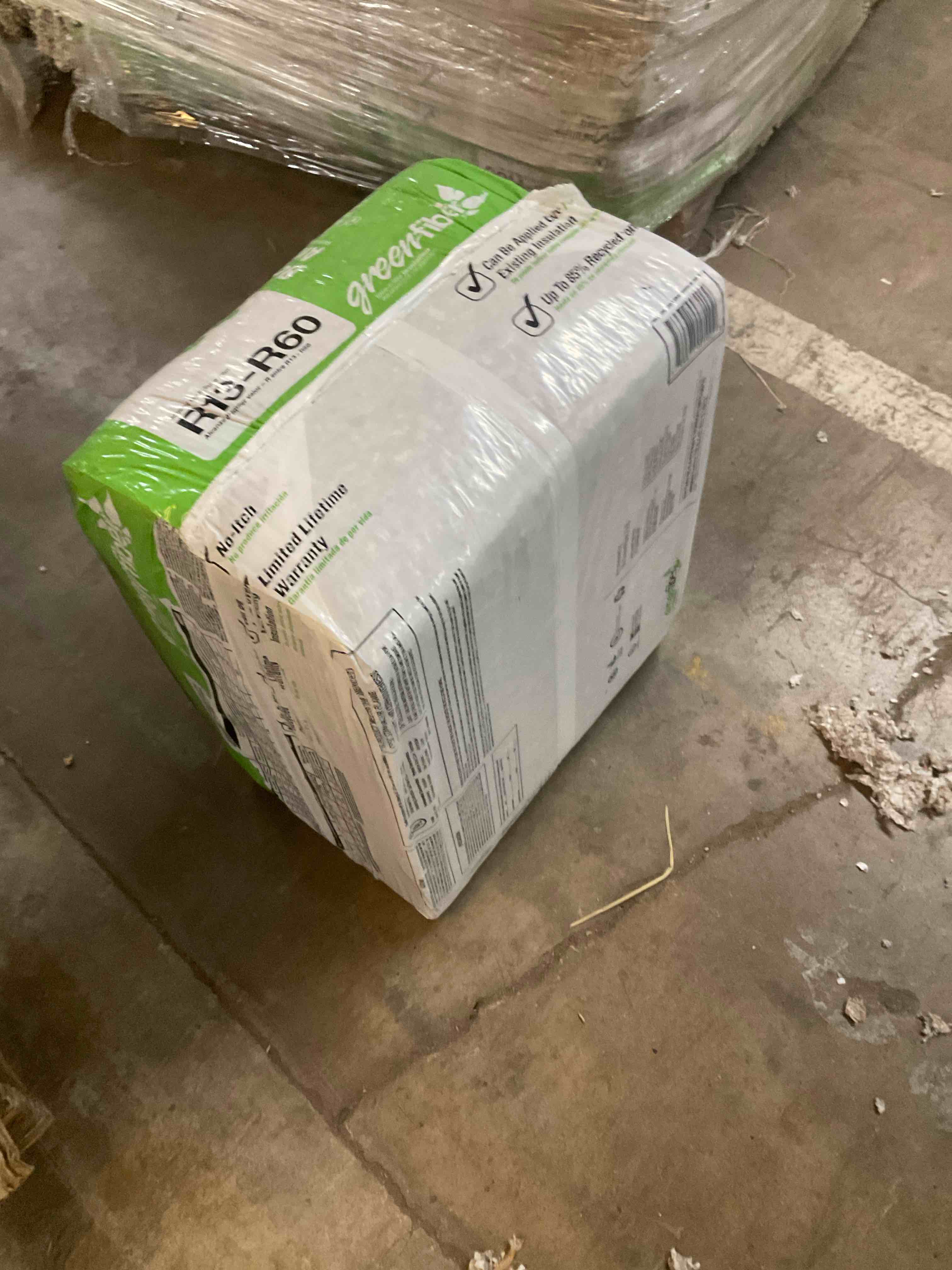 greenfiber blow in fiber insulation 19lbs