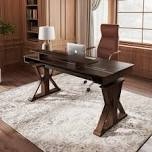 Condition photo showing Good Condition for incomplete box 1 of 3.       desk wood legs