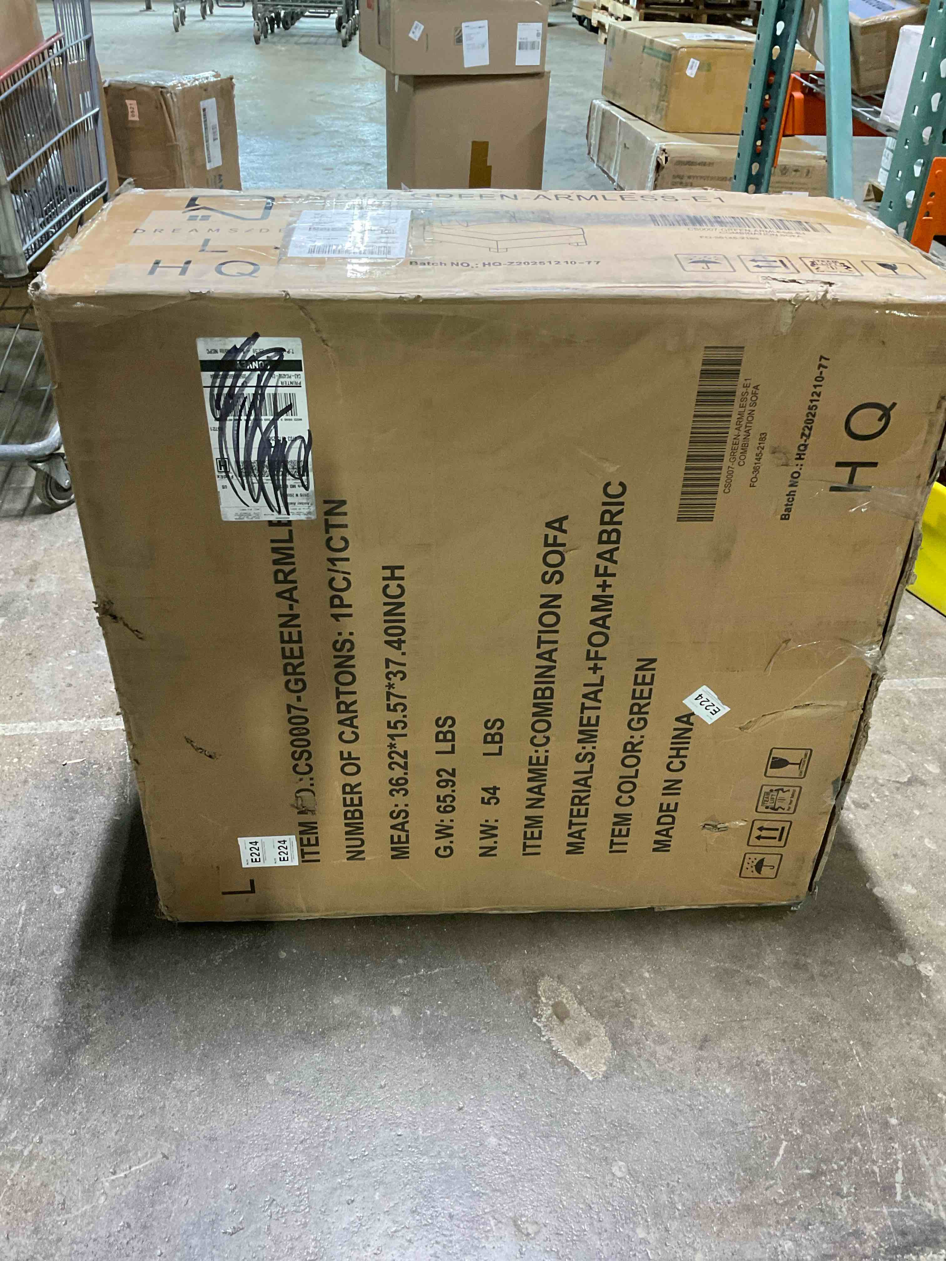 Condition photo showing Good Condition for green armless chair