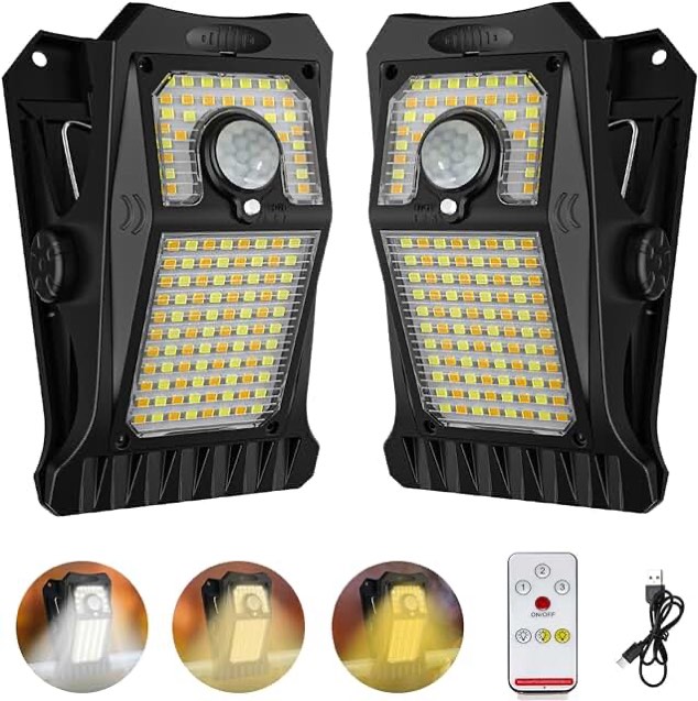 Solar Powered Clip-On Motion Sensor Light