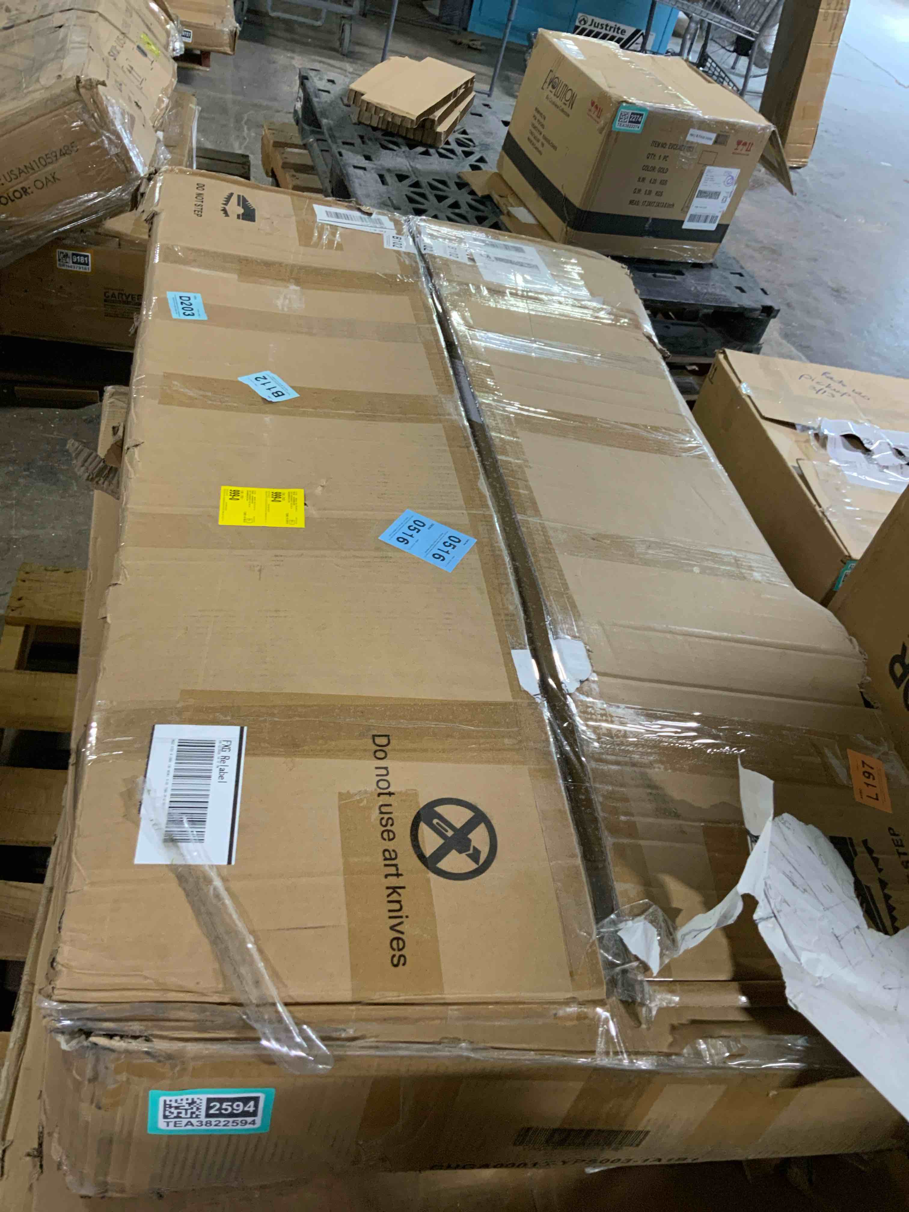 Condition photo showing Good Condition for (one of four boxes)3 seater patio sofa with cushions