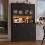 (box 1/2 only)Black farmhouse pantry cabinet