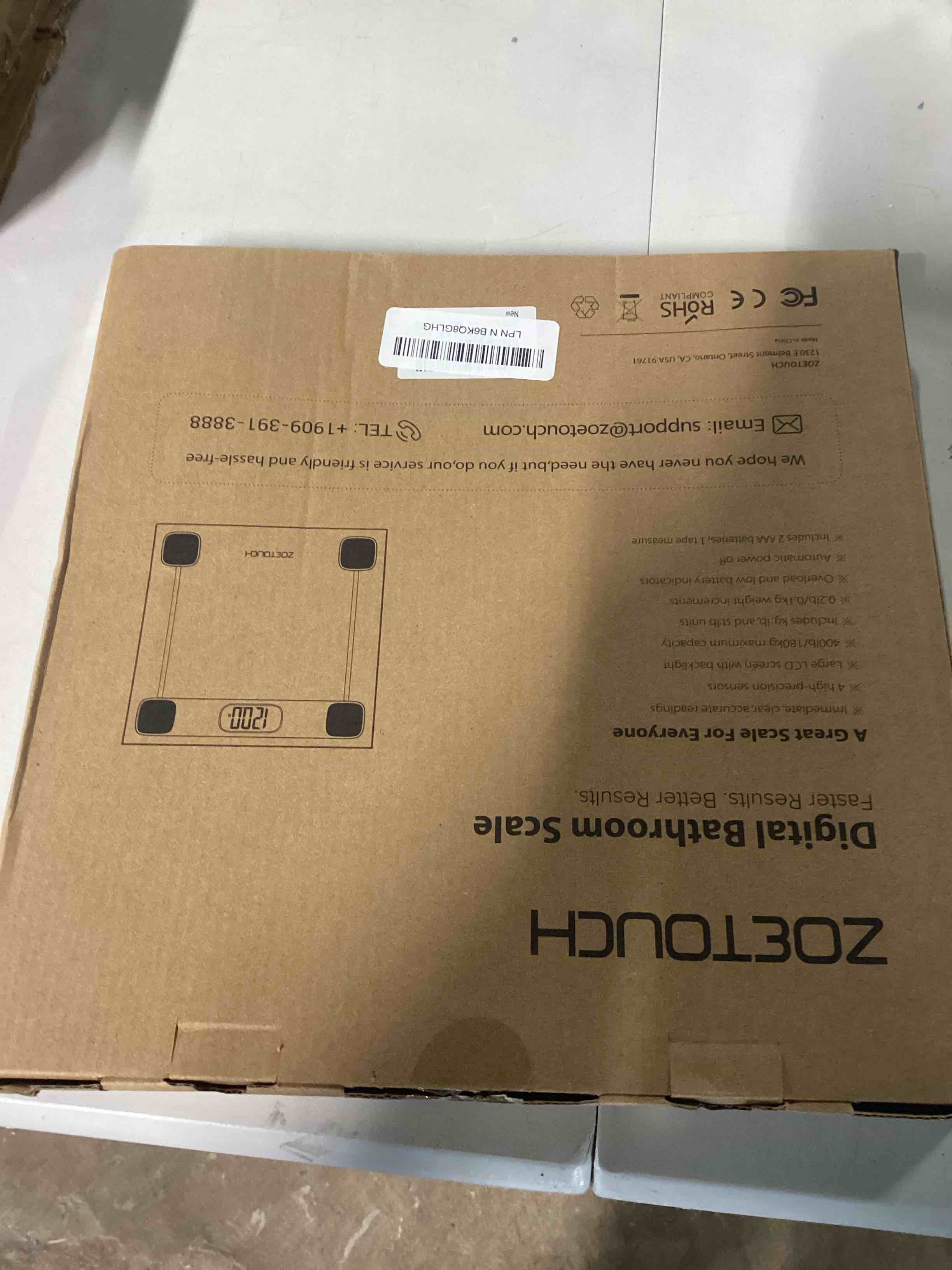Condition photo showing Good Condition for zoetouch scale for body weight, accurate bathroom scales, digital weighing machine for people, 400lb