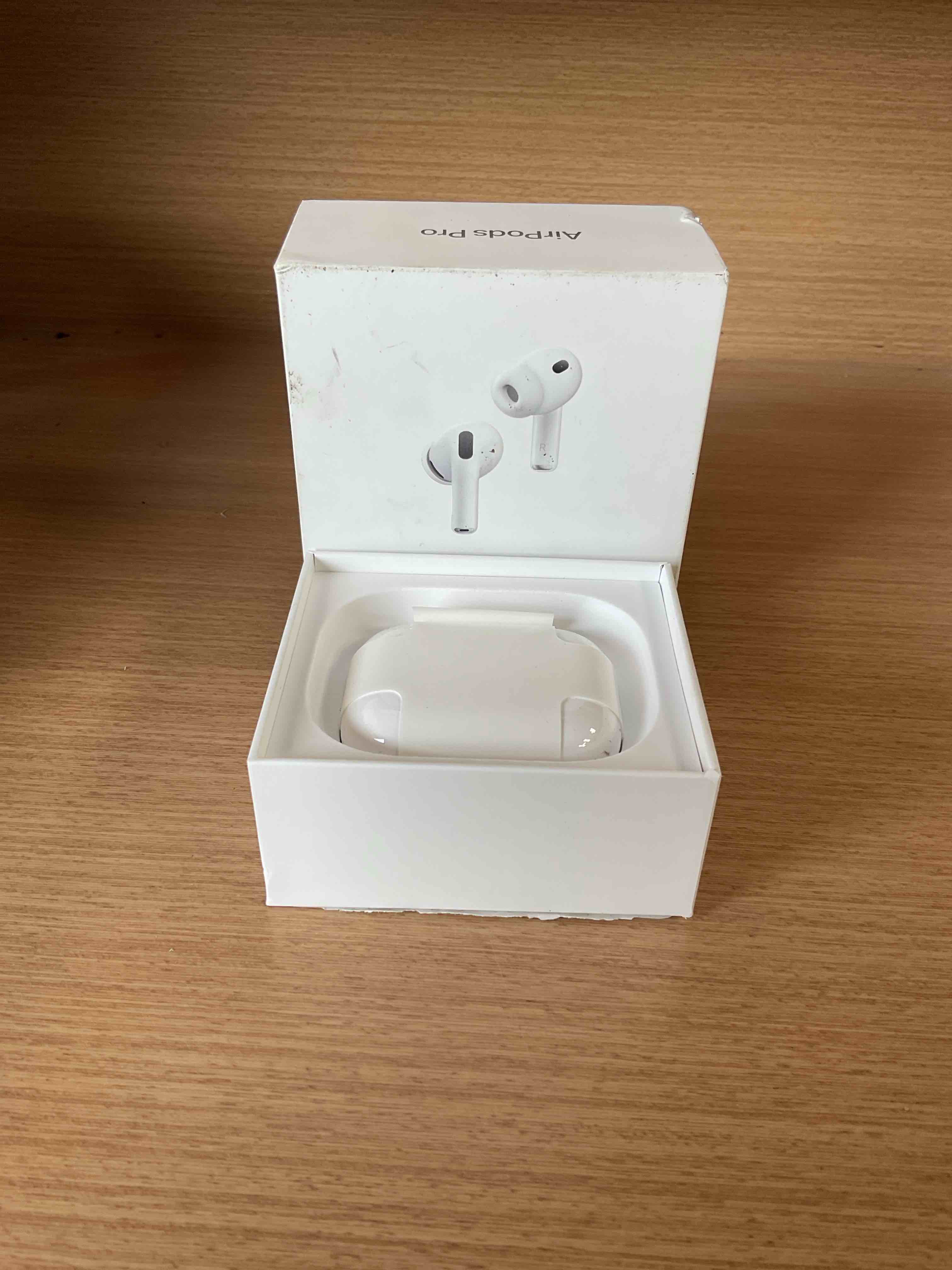 Condition photo showing Good Condition for apple airpods pro 3 wireless earbuds, active noise cancellation, live translation, heart rate sensing, hearing aid feature, bluetooth headphones, spatial audio, high-fidelity sound, usb-c charging